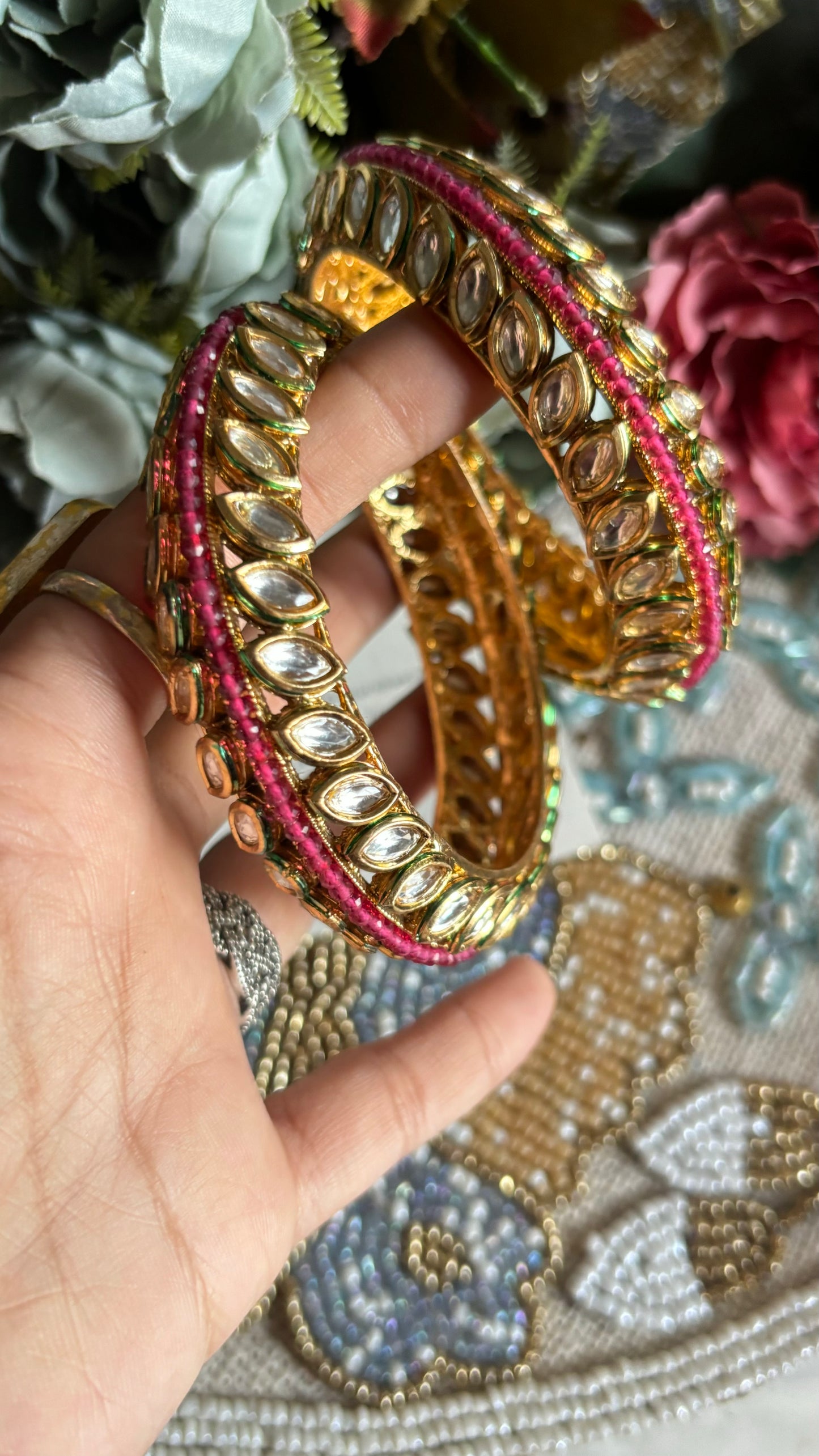 Ruby Rajwada Bangles (Not openable)