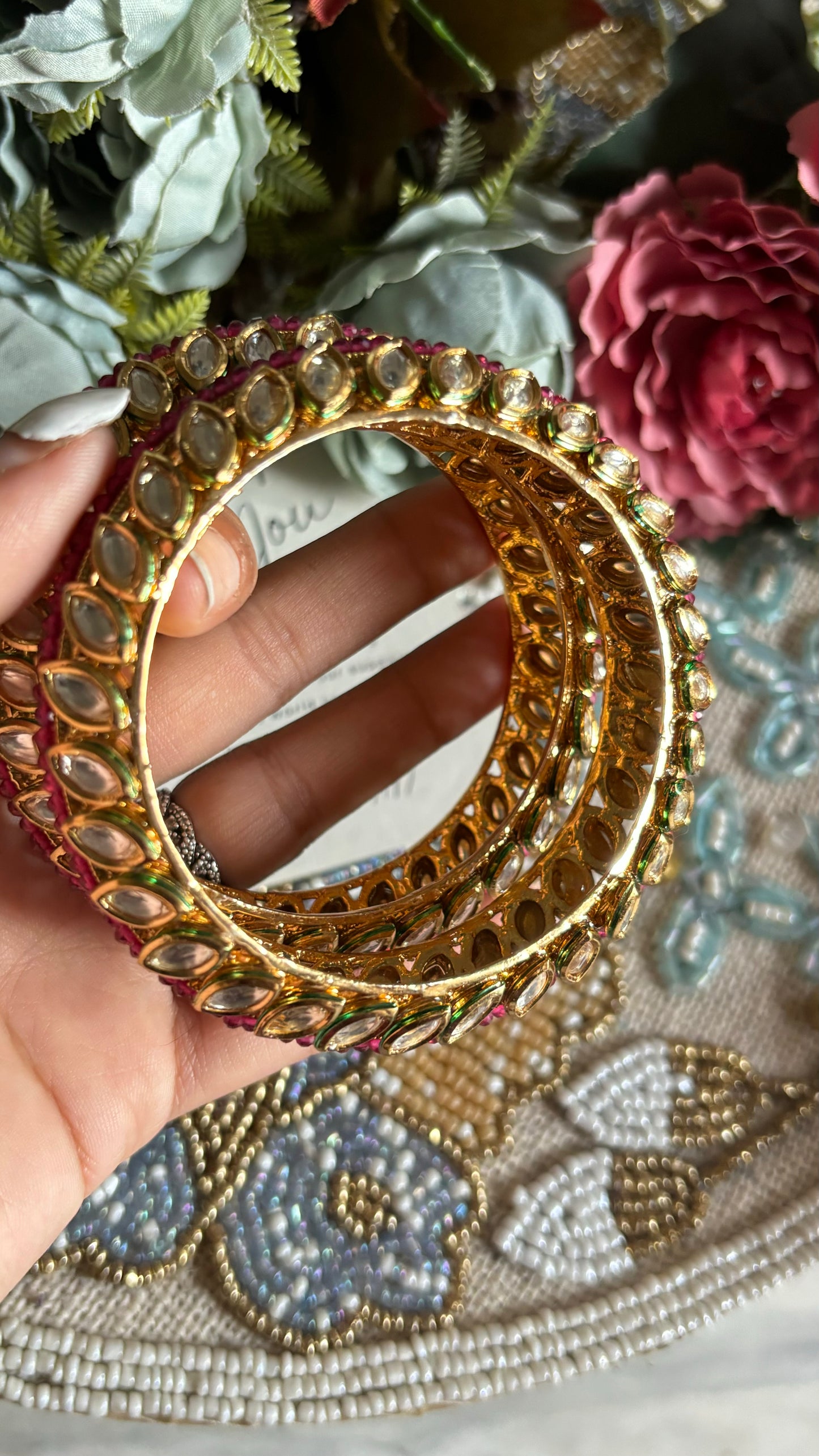 Ruby Rajwada Bangles (Not openable)