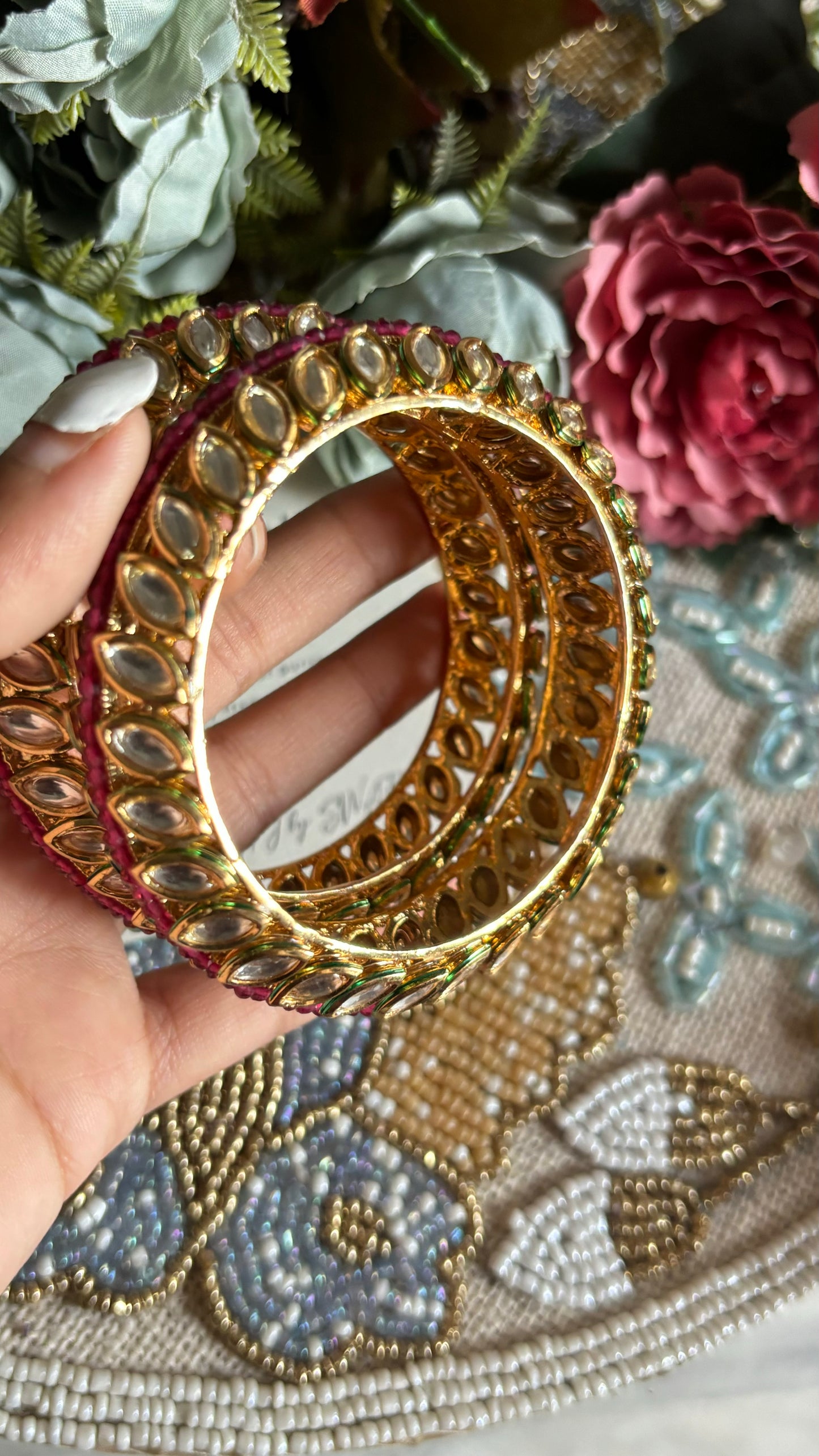 Ruby Rajwada Bangles (Not openable)