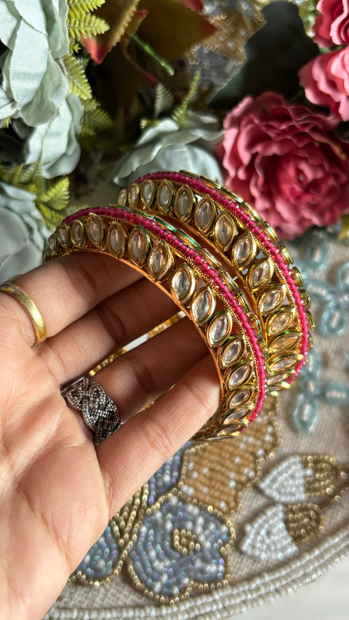 Ruby Rajwada Bangles (Not openable)