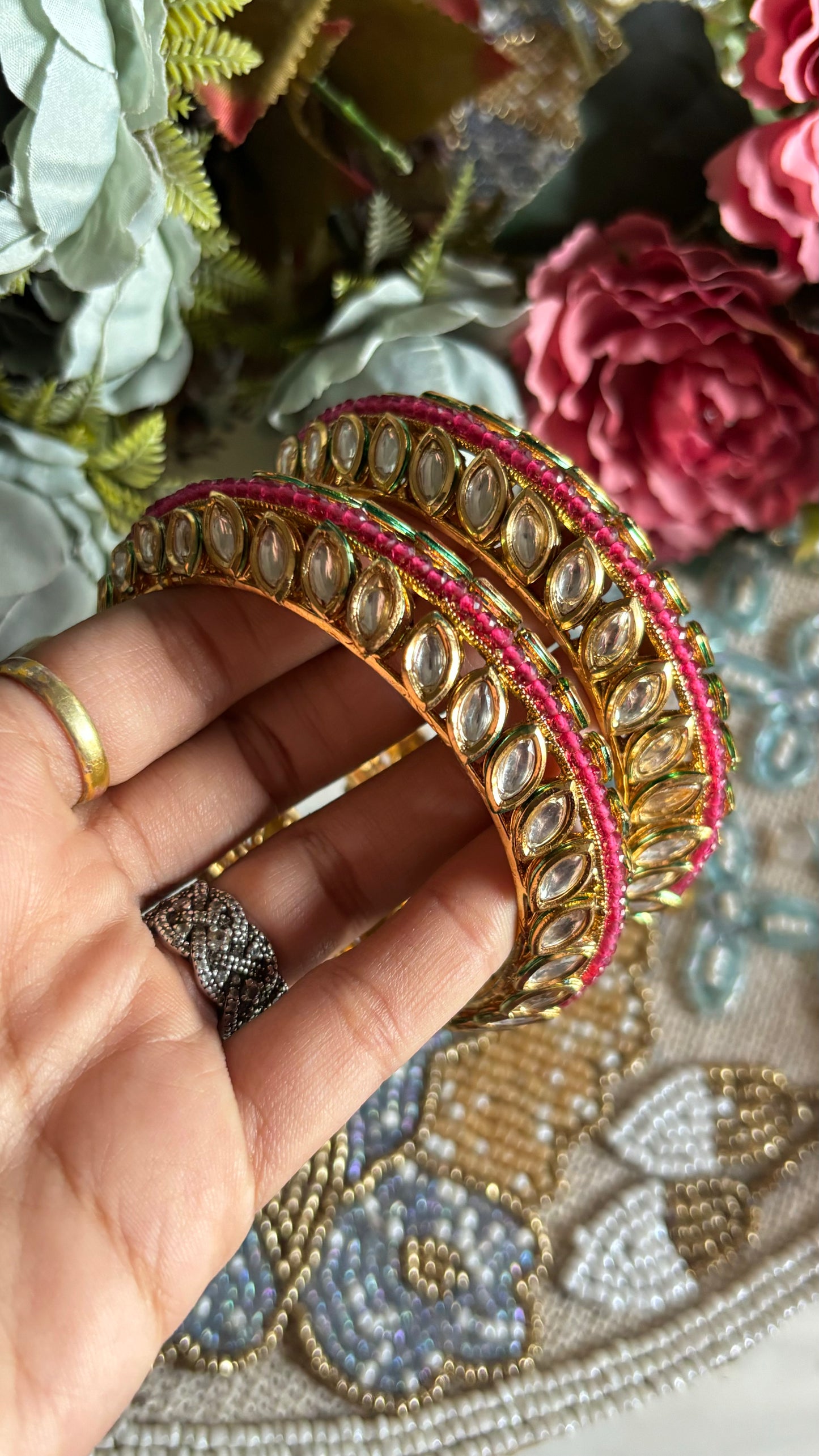 Ruby Rajwada Bangles (Not openable)