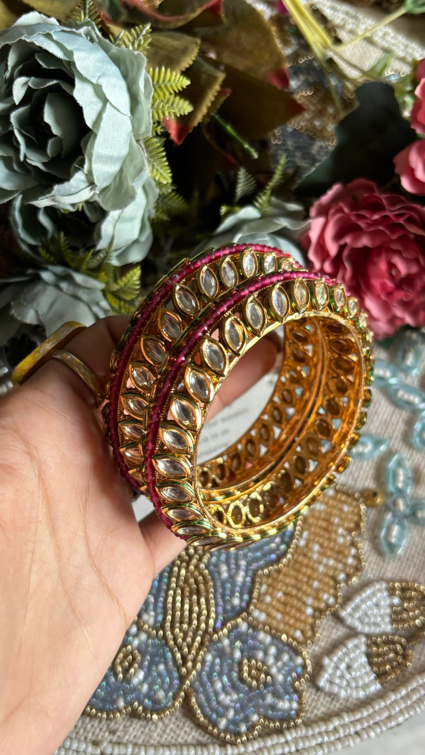 Ruby Rajwada Bangles (Not openable)