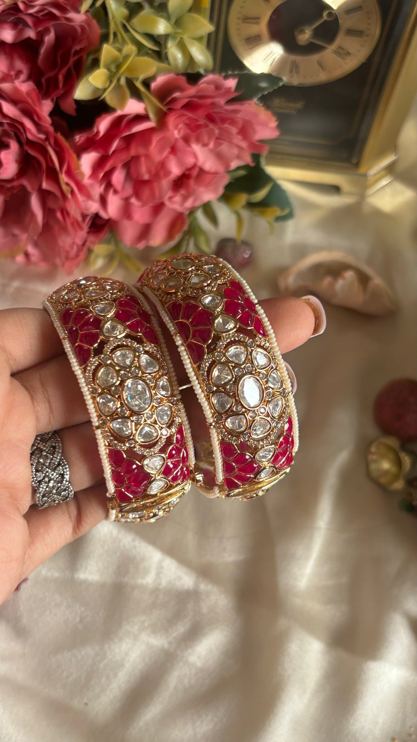 Ruby Moissanite bangles