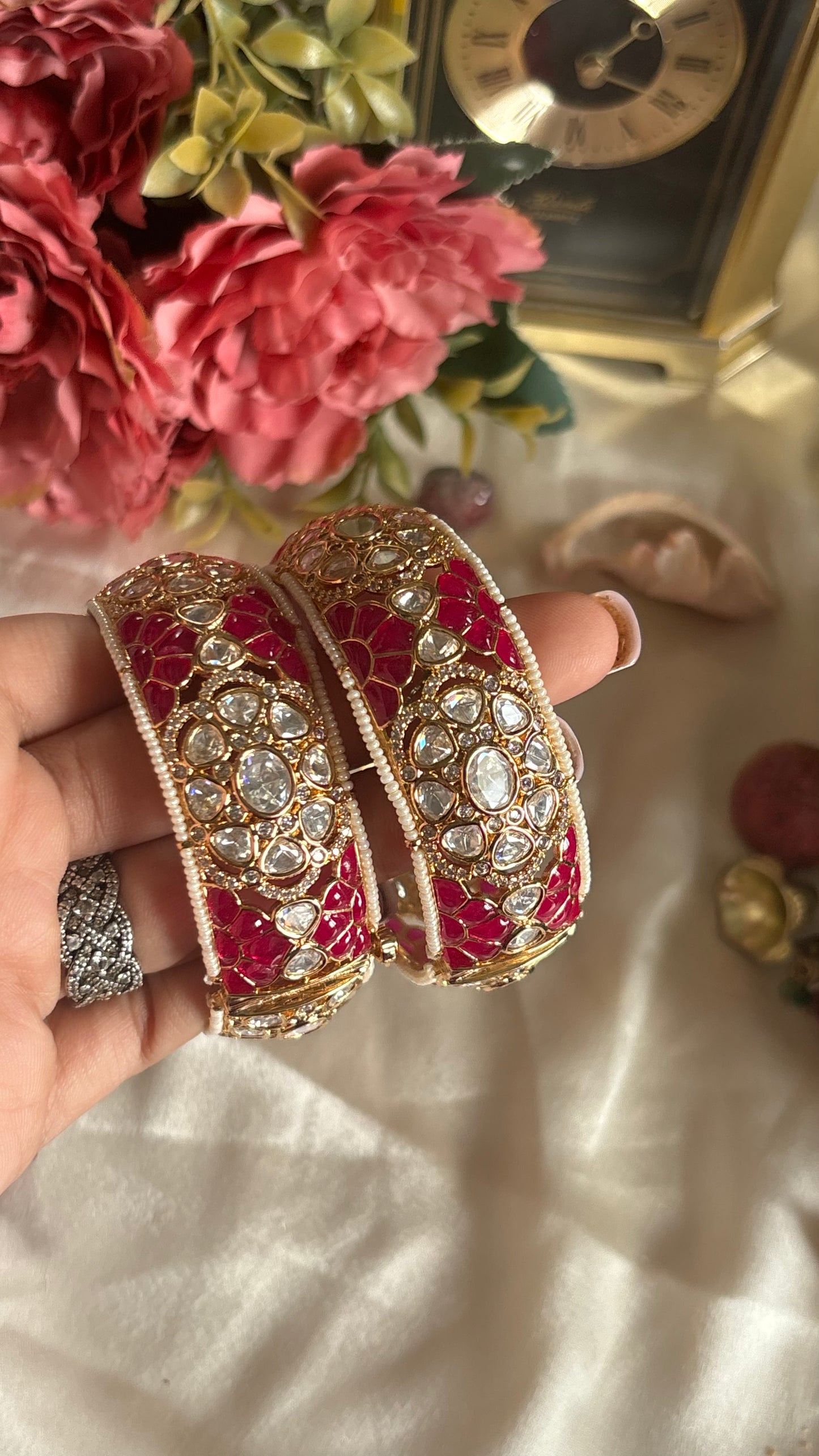 Ruby Moissanite bangles