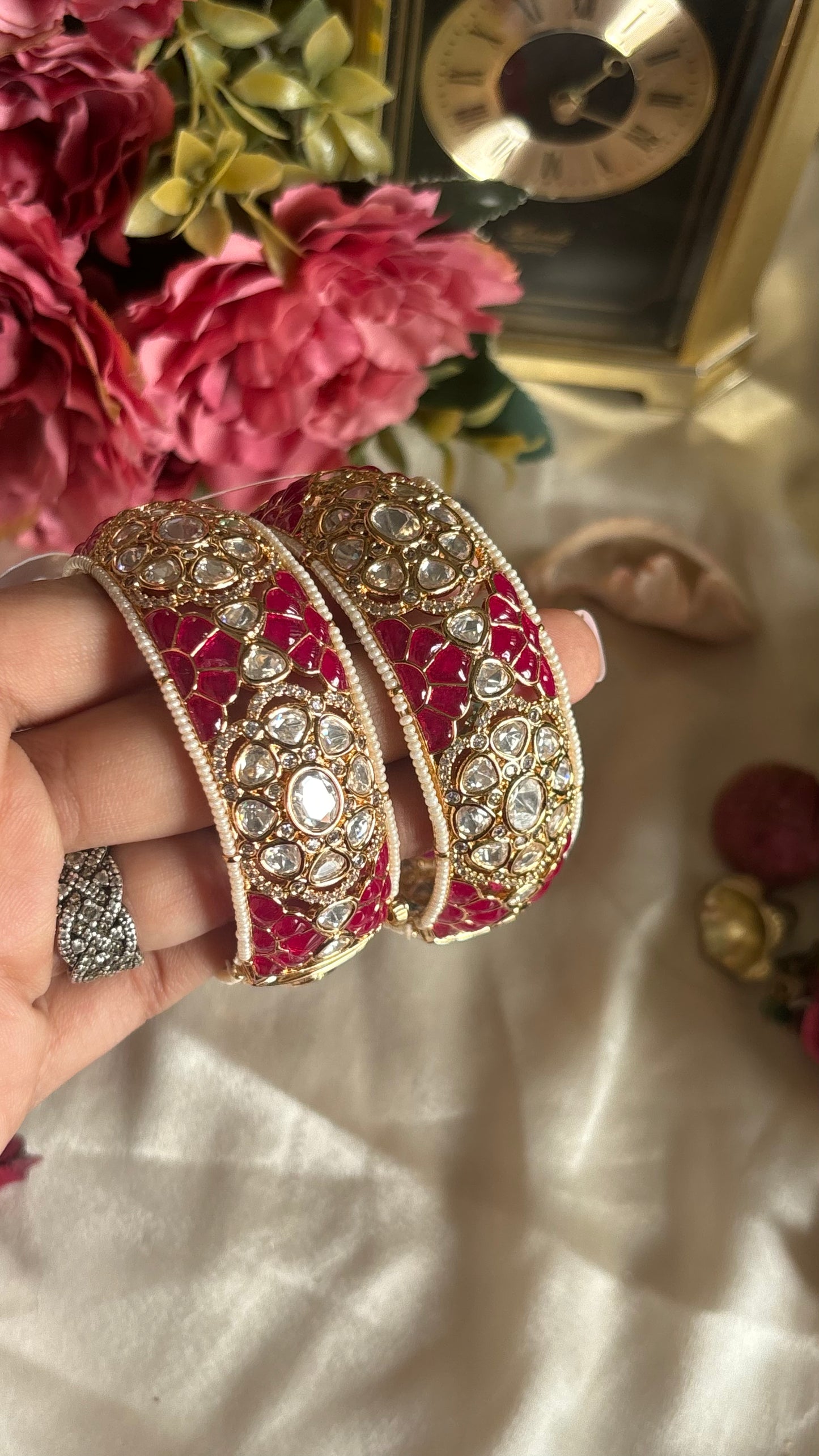Ruby Moissanite bangles