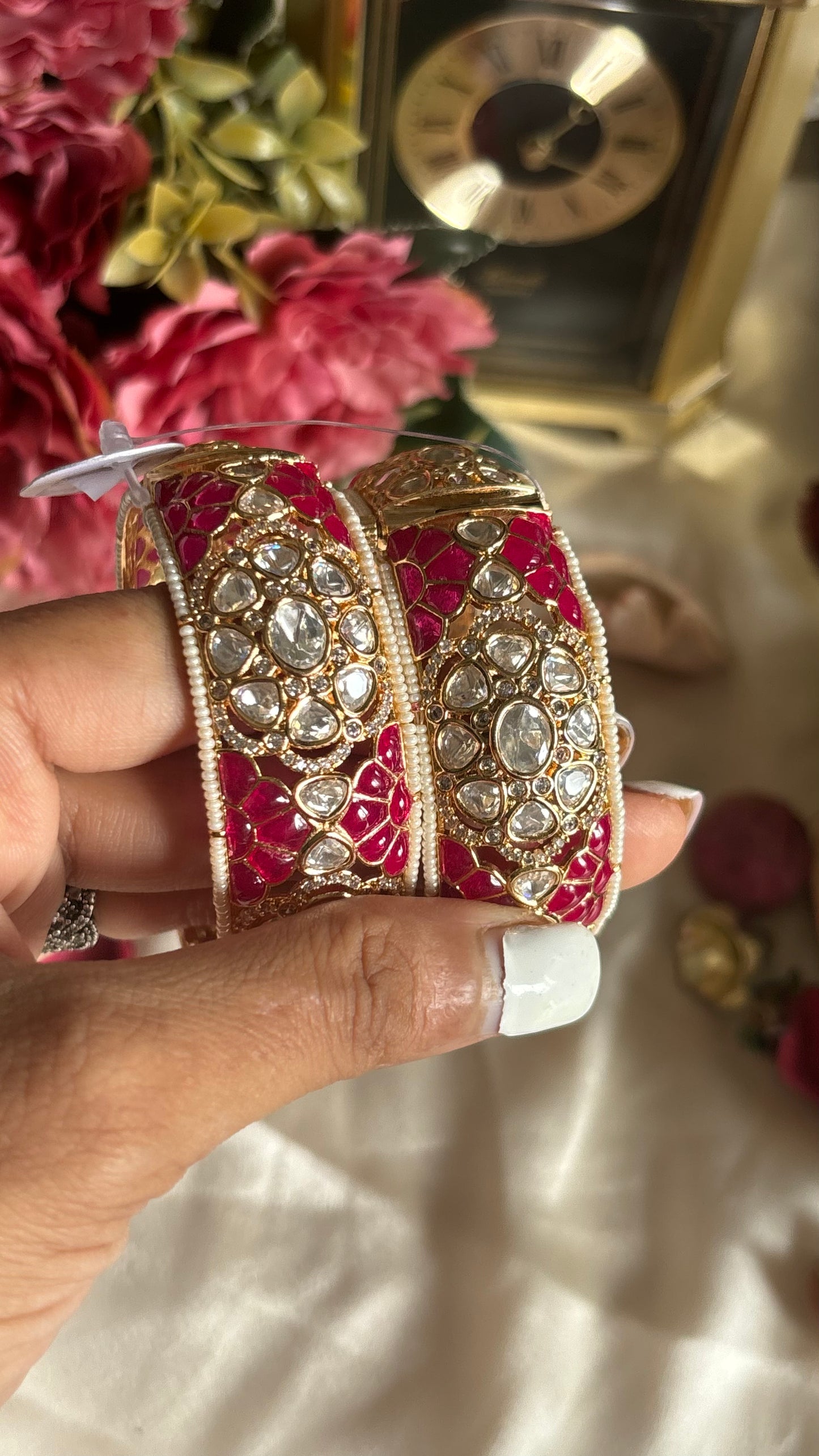 Ruby Moissanite bangles