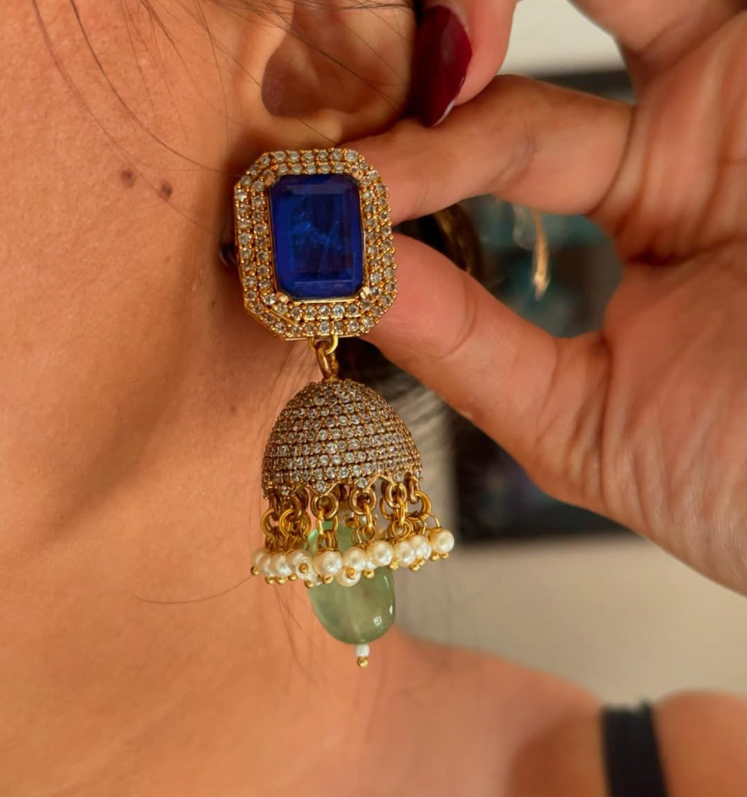 Heritage emerald and sapphire rani haar