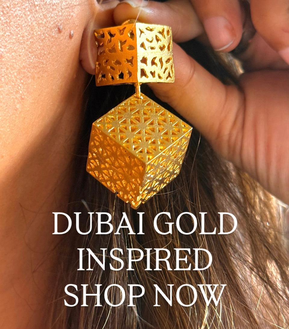 Dubai Gold inspired 24kt Gold Earrings