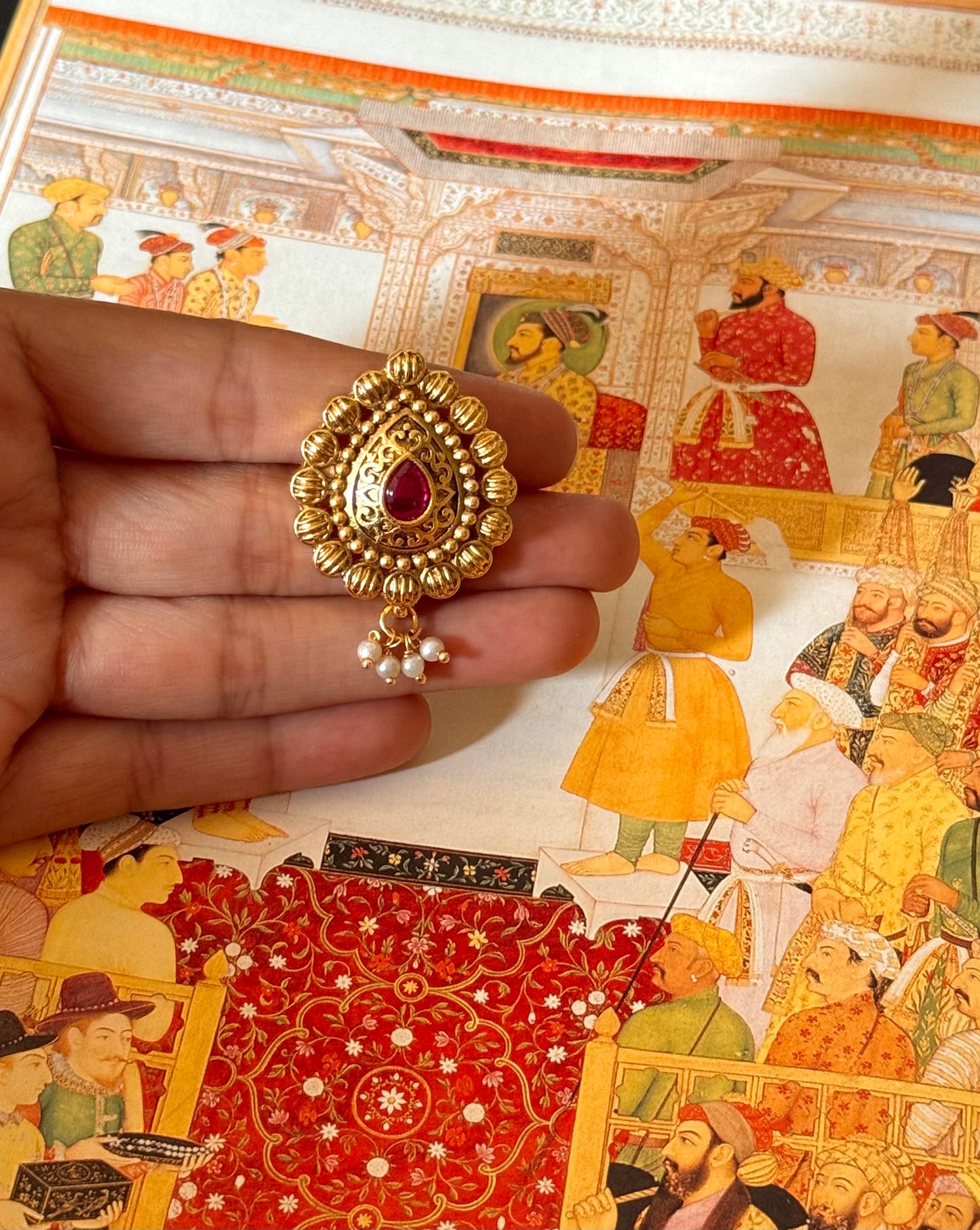 Ruby adjustable ring