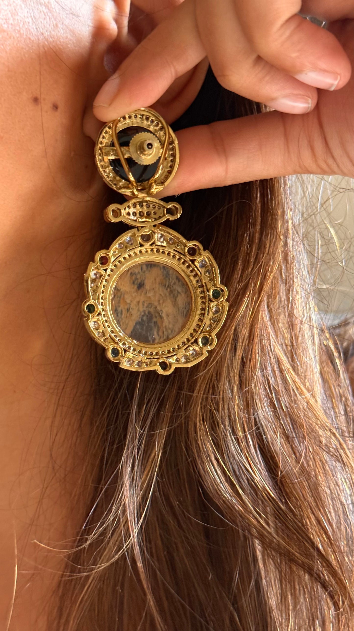 Sabhyasachi inspired
 doublet designer cocktail danglers