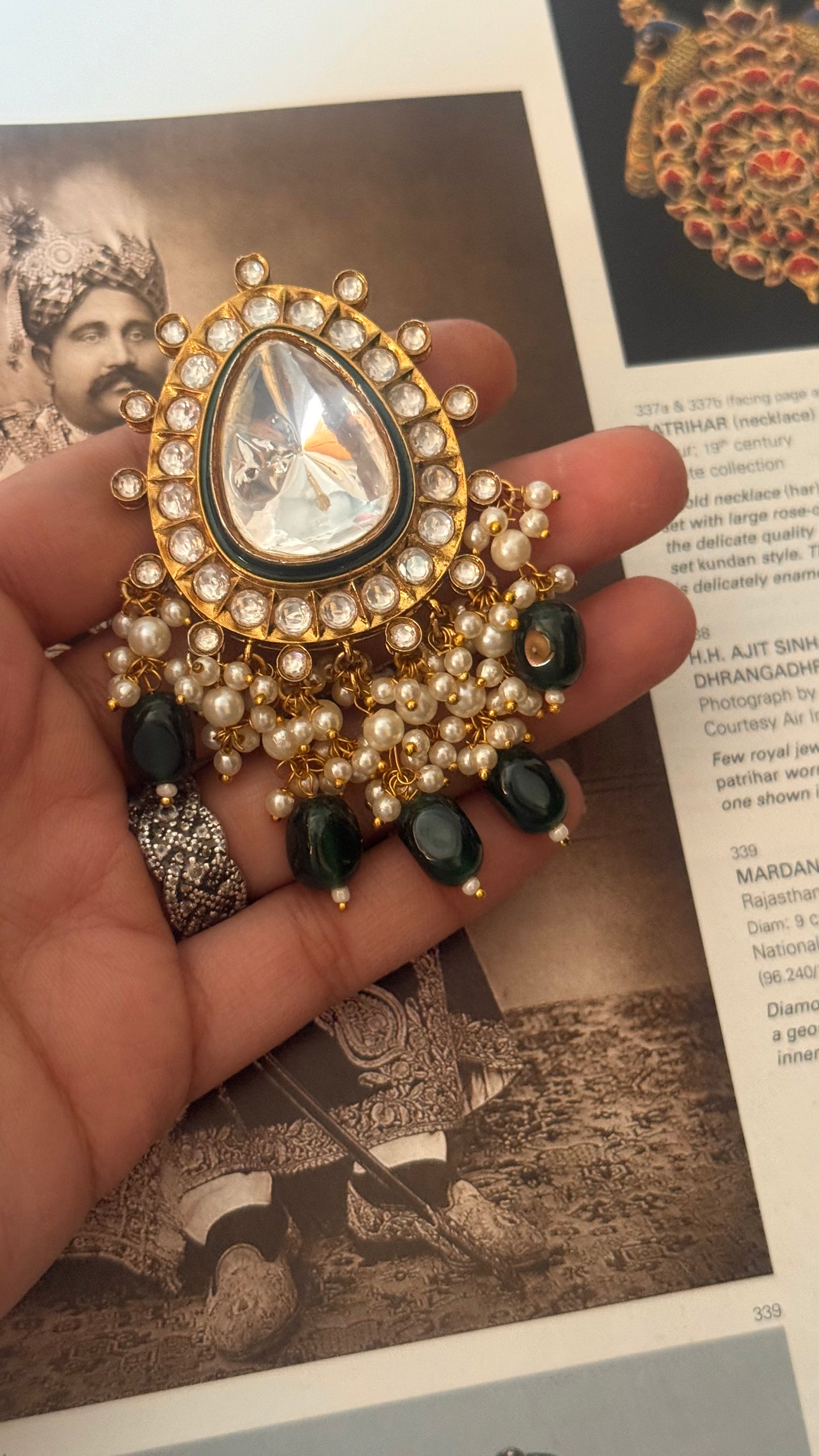 Uncut polki maangtika