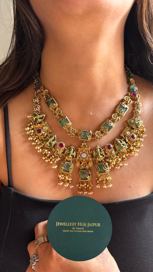 Goddess Laxmi temple necklace