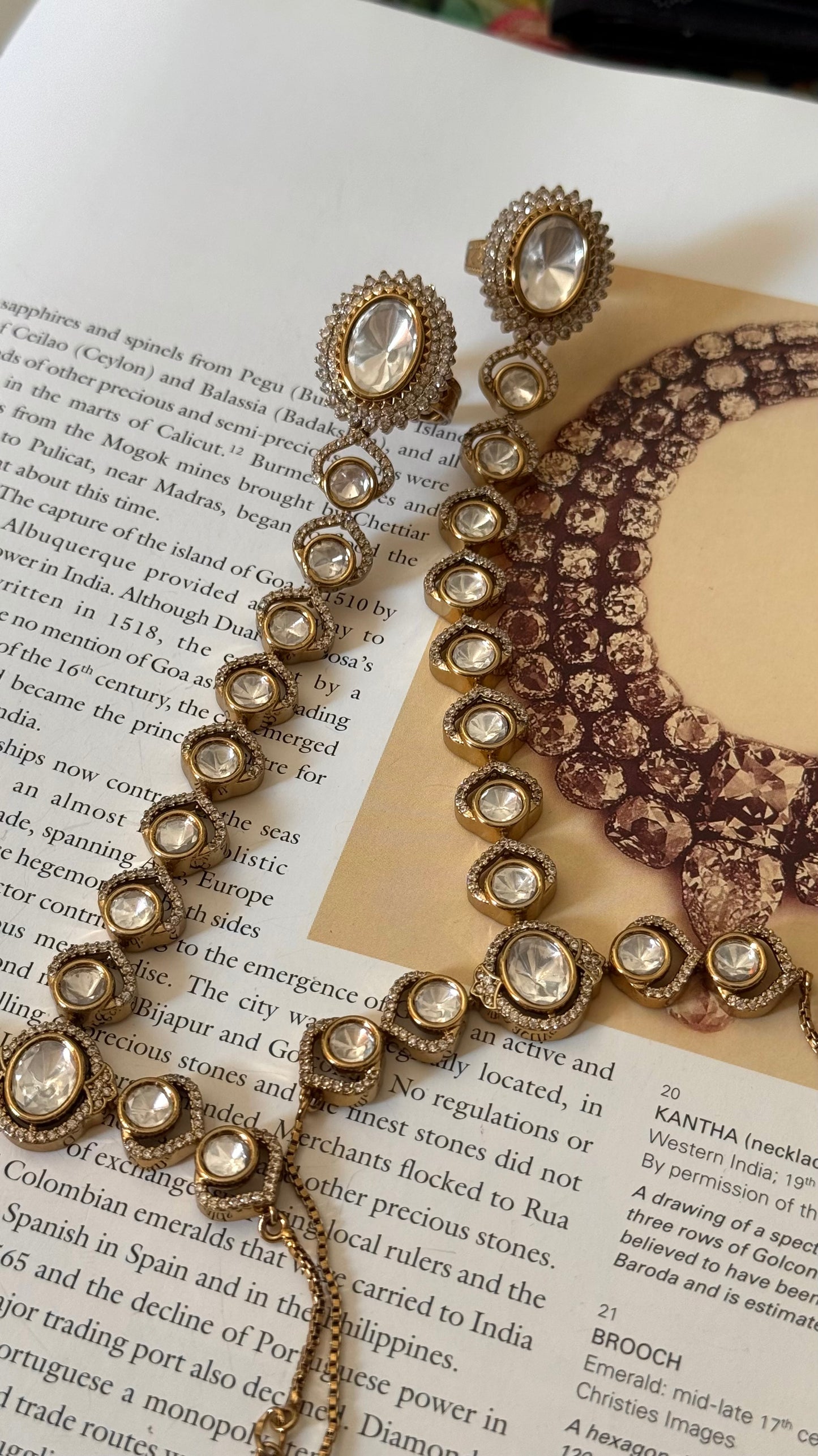 victorian polki haathphool