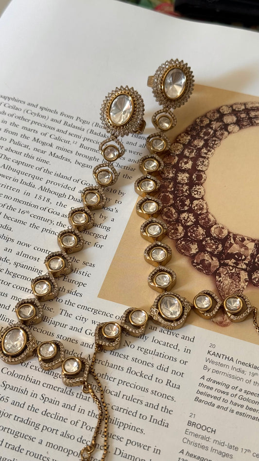 victorian polki haathphool