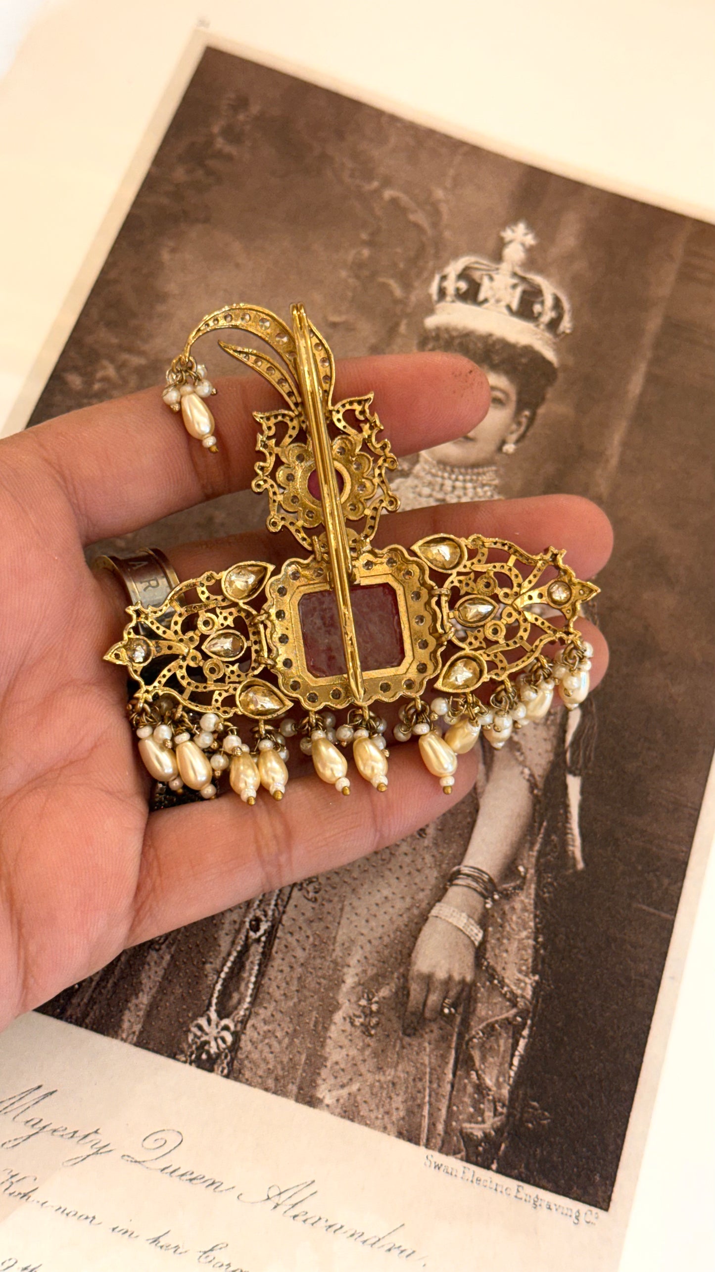 Rubh moissanite mahraja kalgi