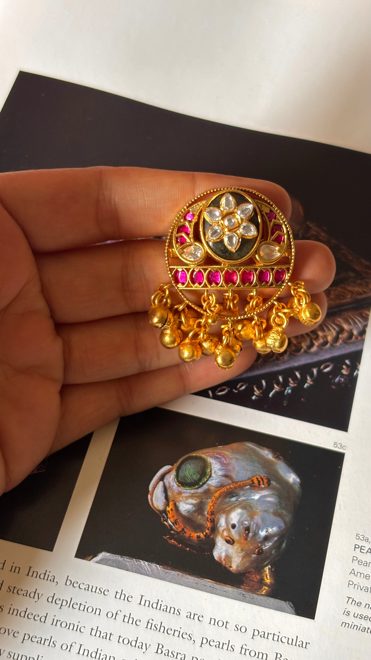 Heritage inlay real stone ring