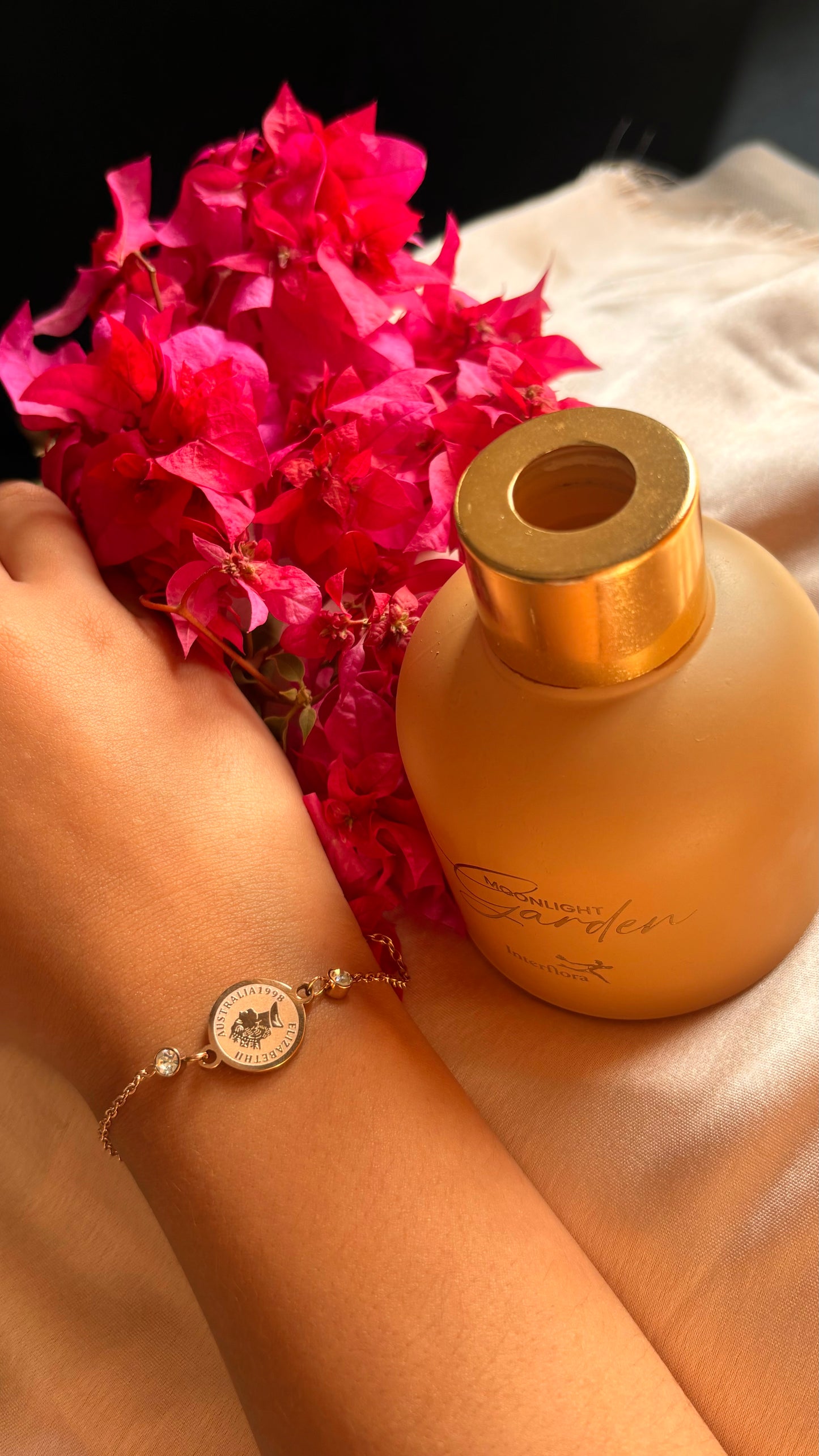 Victorian coin rose gold bracelet