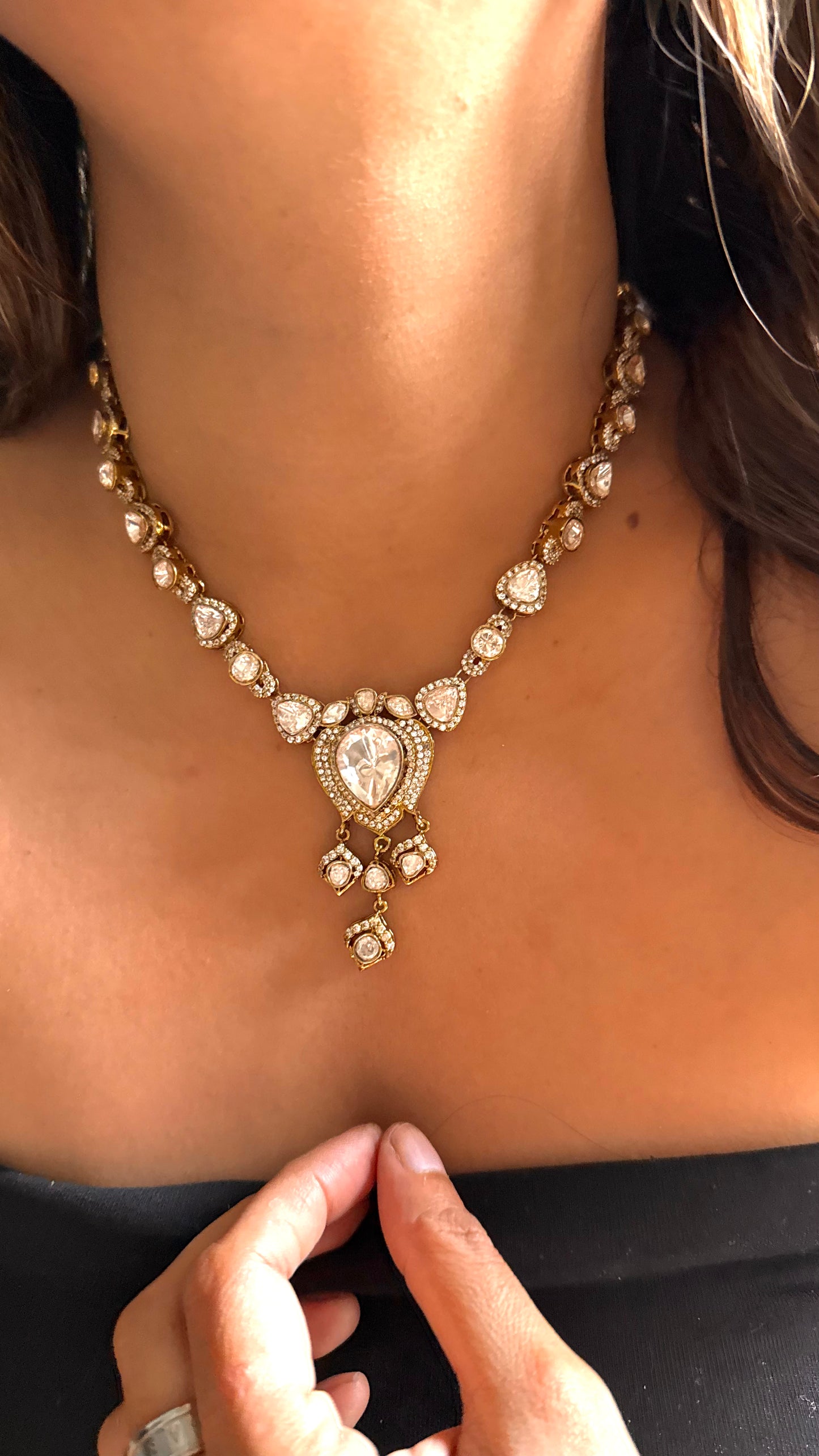 Peeli Polki victorian Necklace