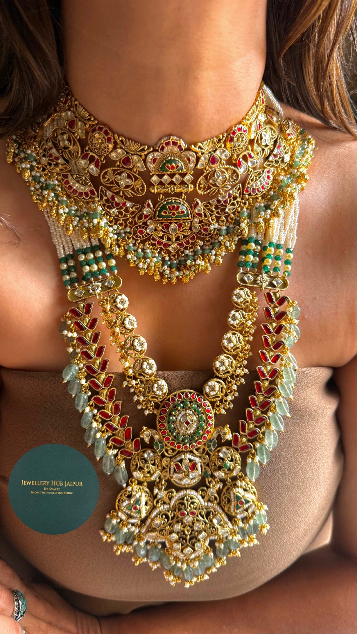 Heritage Rajwada bridal combo Necklace