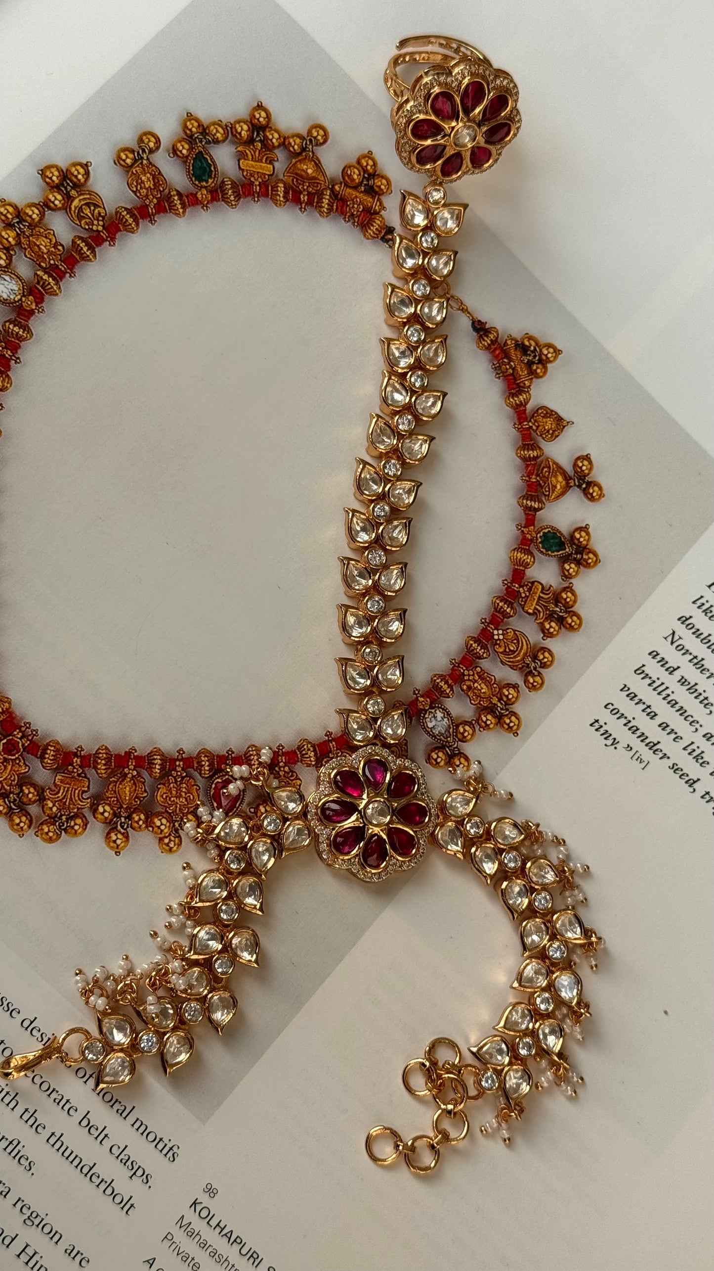 Ruby polki heritage hathphool