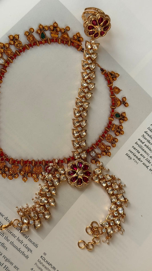 Ruby polki heritage hathphool