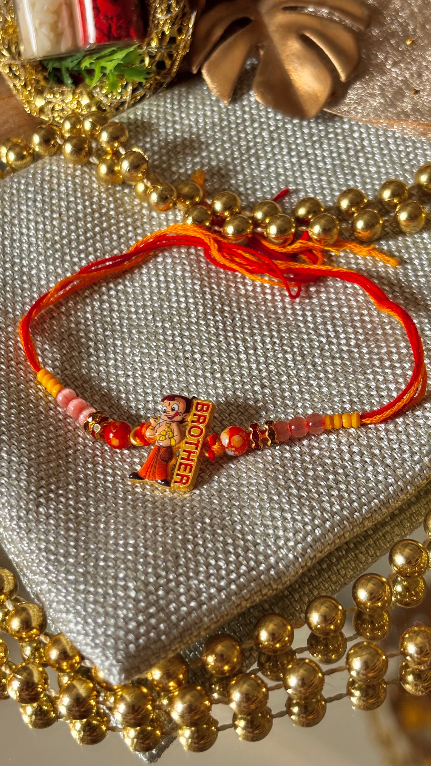Chota Bheem “BROTHER” rakhi ( shipping will be extra ) for kids