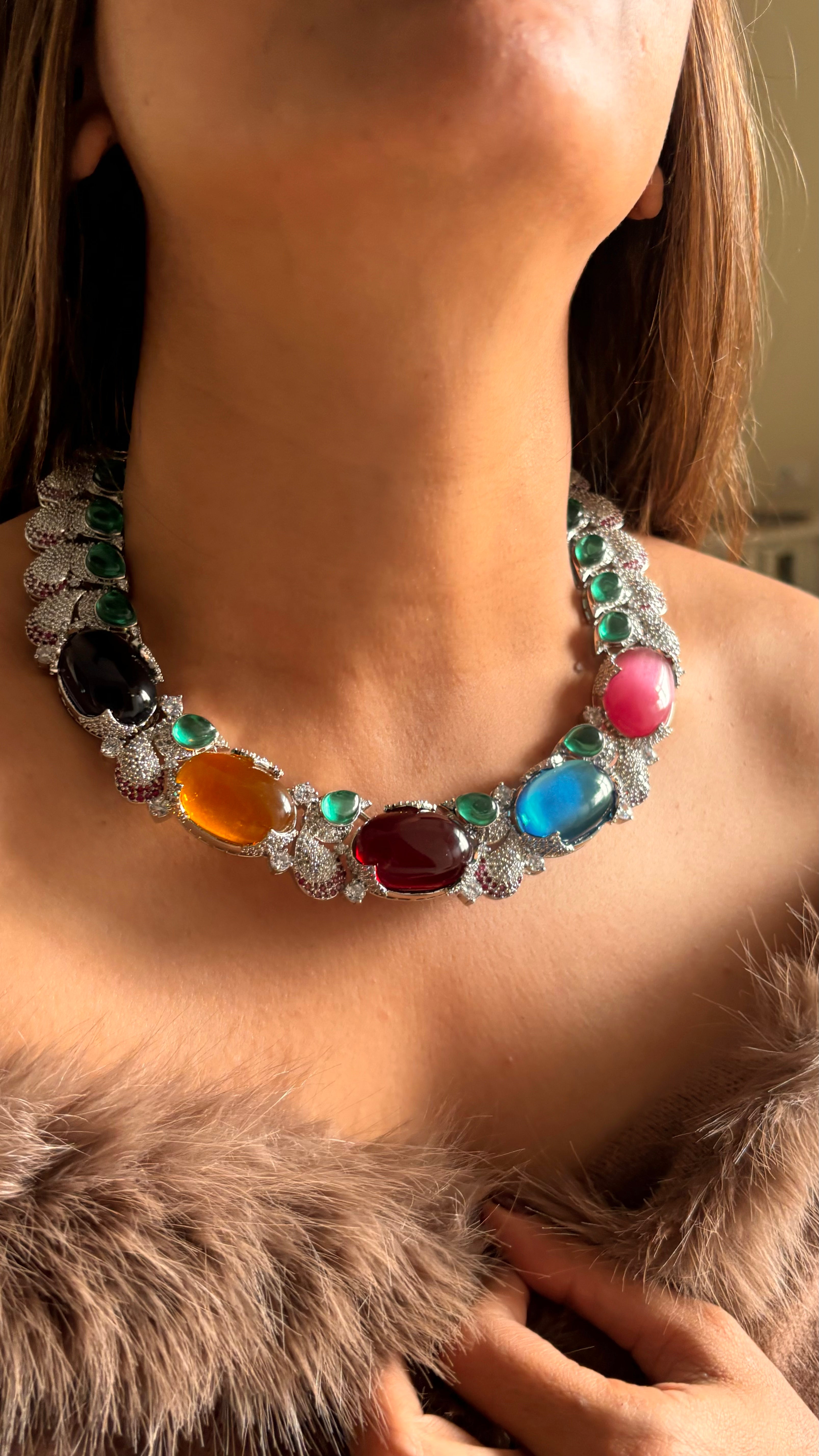 Bvlgari inspired cocktail necklace