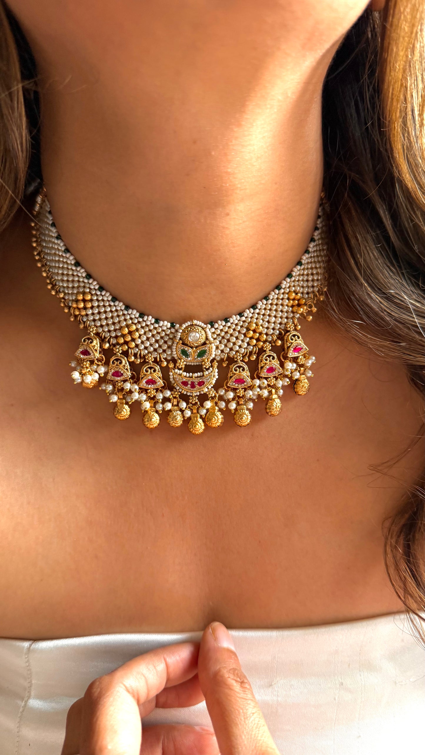 Basra Pearl Paachi necklace