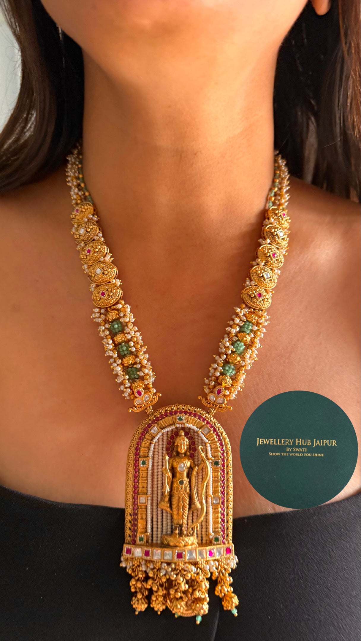 Ram Darbar heritage handmade long necklace