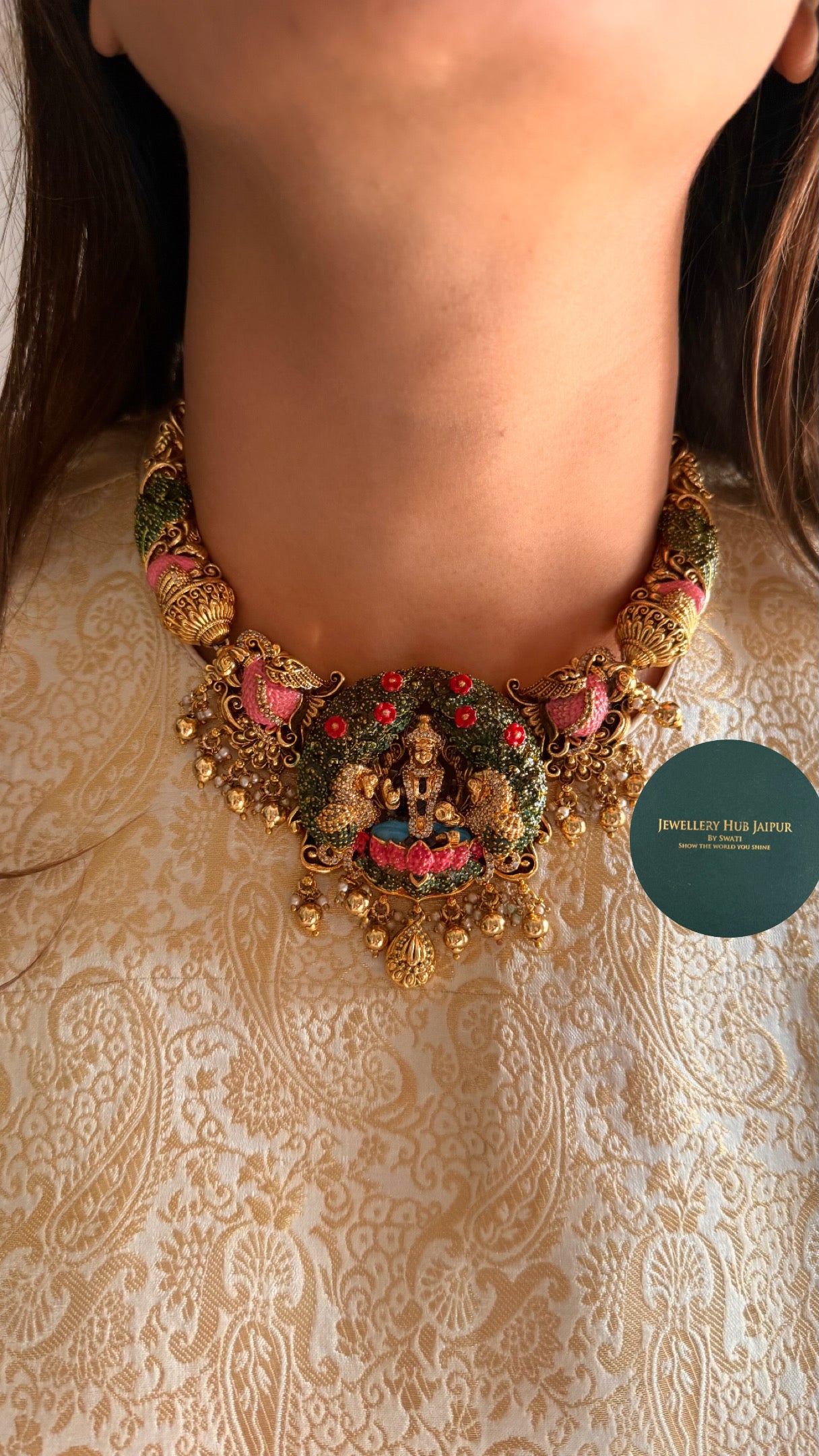 Temple meenakari goddess Laxmi