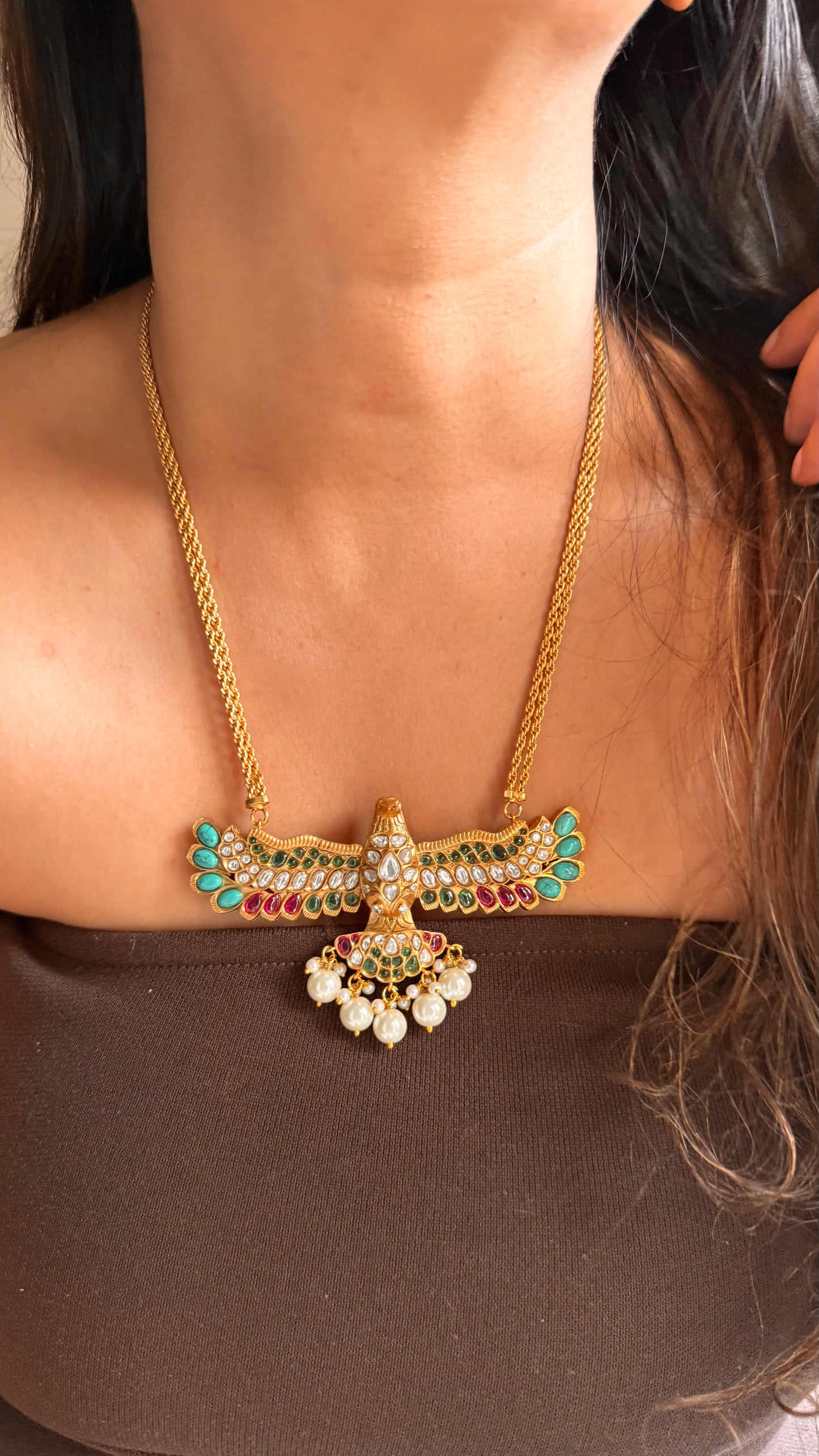 Amrapali inspired pendant necklace