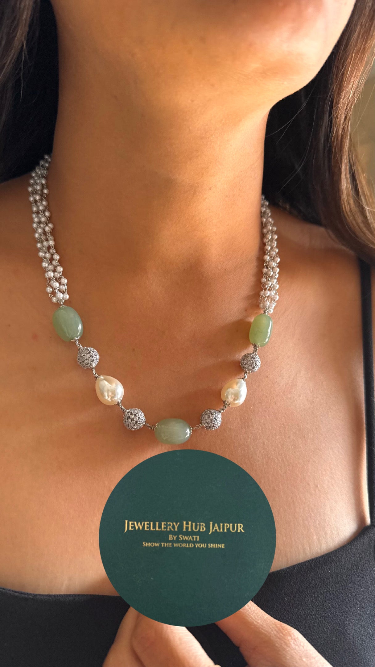 mint rhodium polish silver string