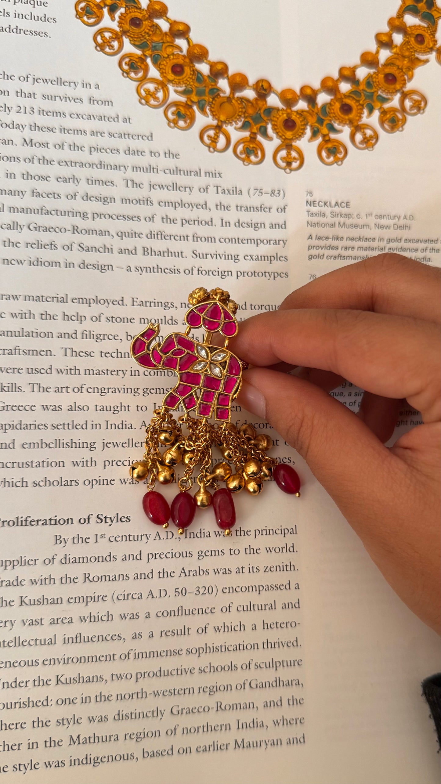 Chhatrapati Gajanand paachi kundan heritage ring