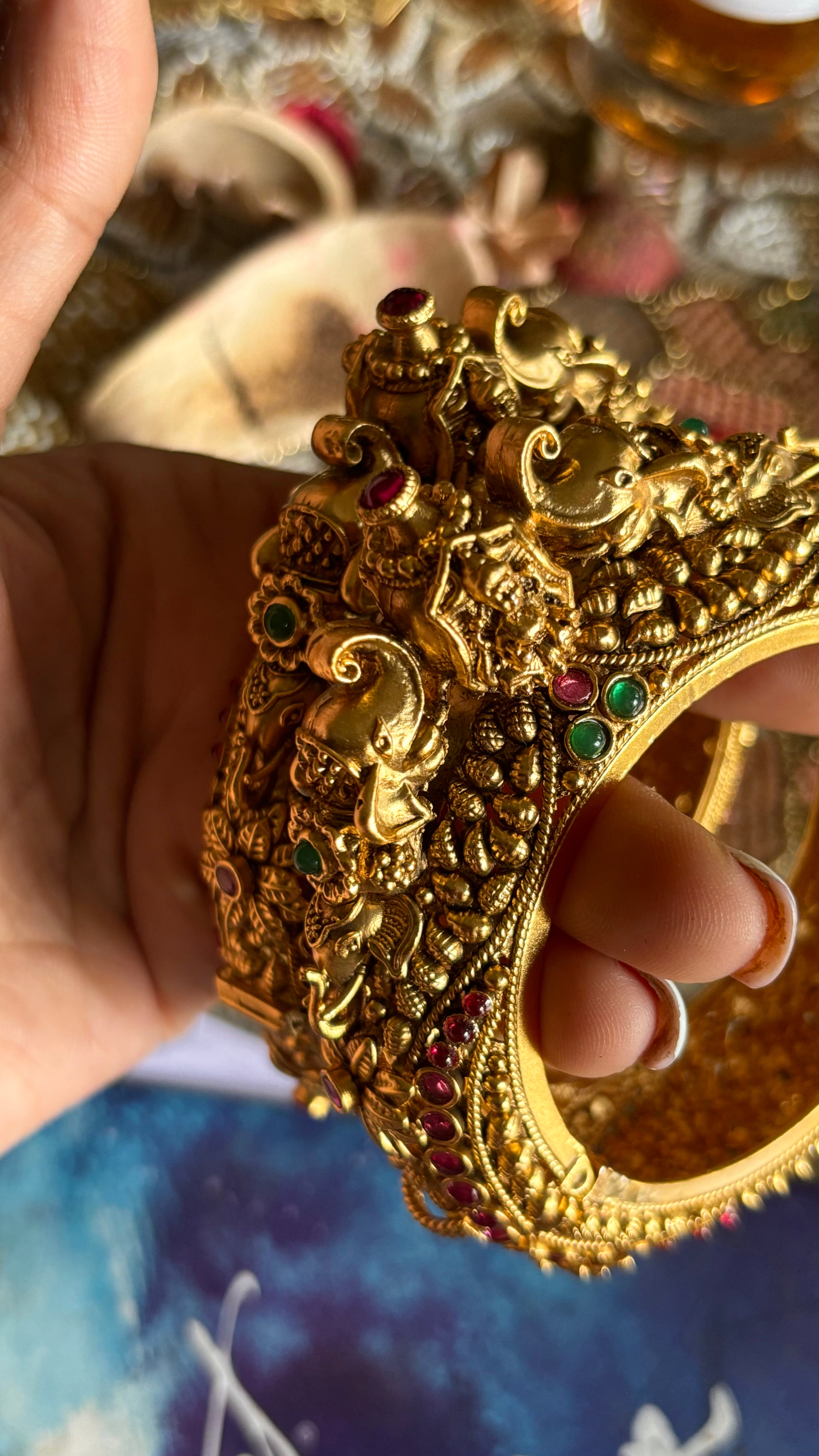 Goddess laxmi Gajanand pachi bangles