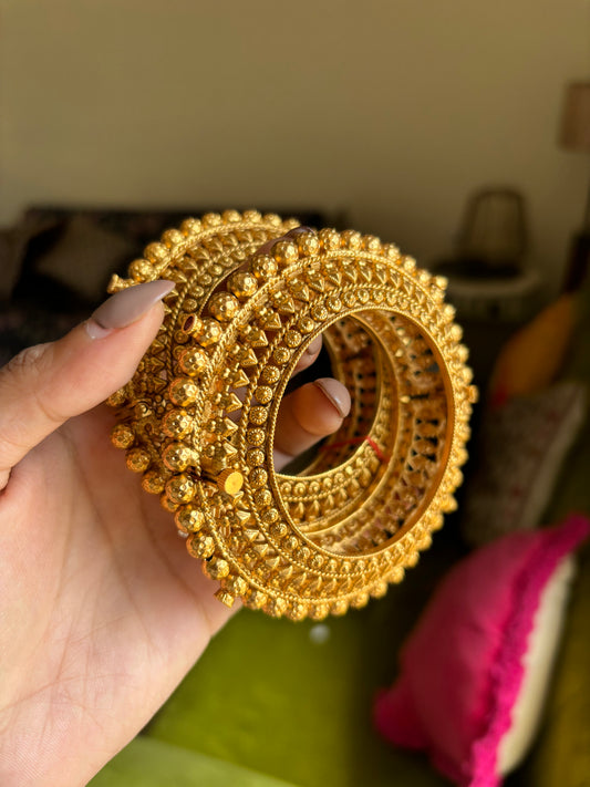 Rajwada oxidised openable bangles