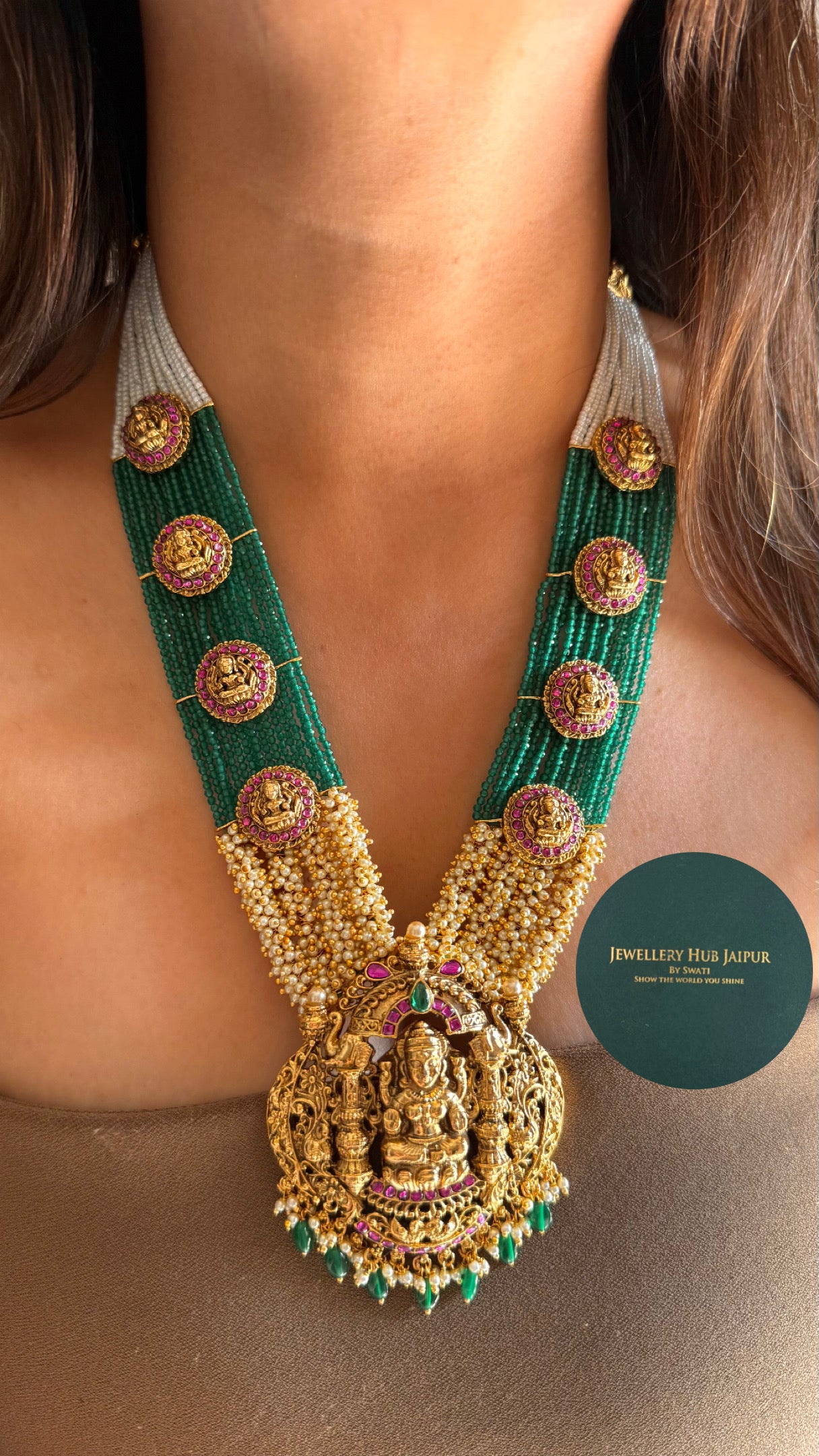 Goddess Laxmi Rani Haar with jhumki