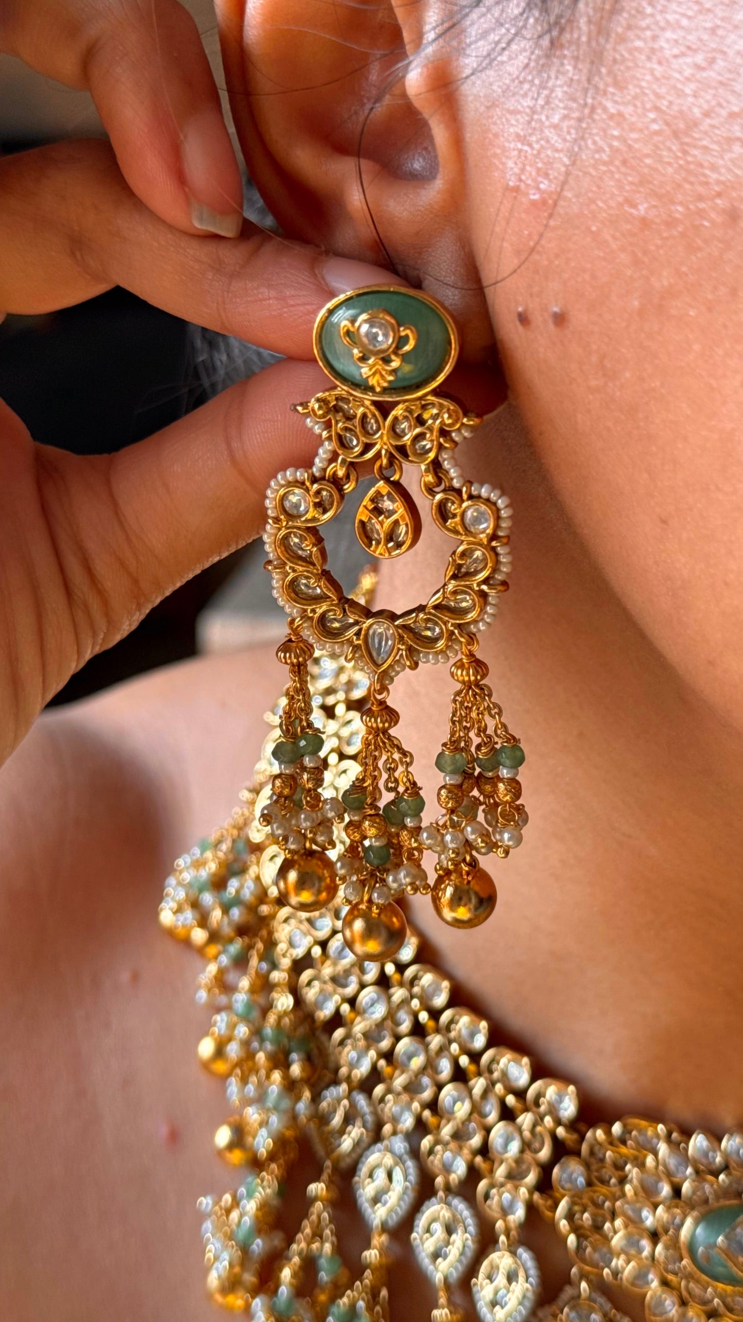 Mint heritage rajwada bridal necklace