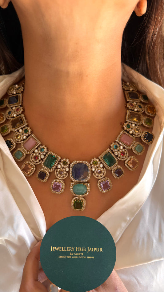 Multicoloured sabyasachi necklace
