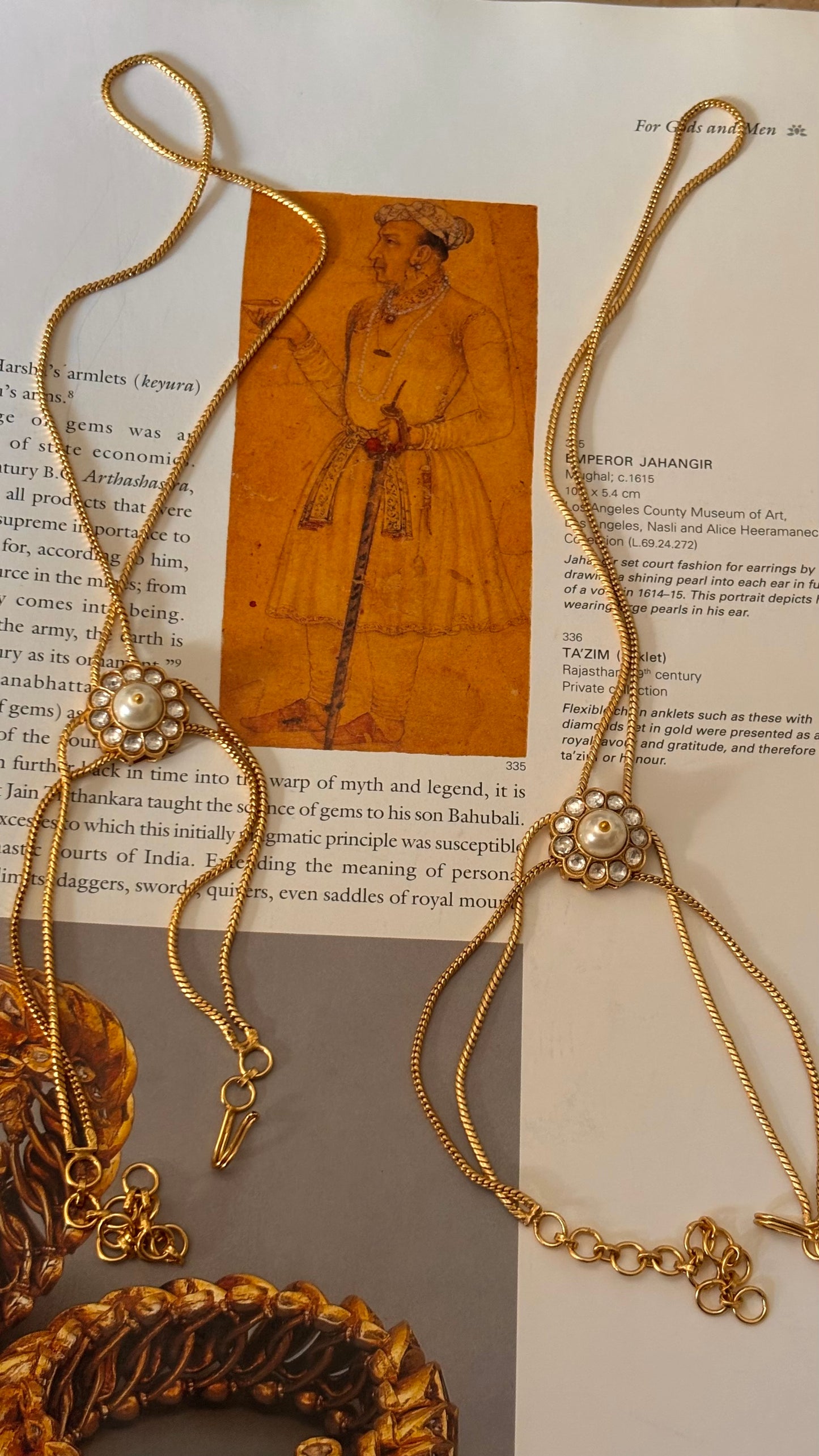 Pearl Hath phool wearable as foot ring