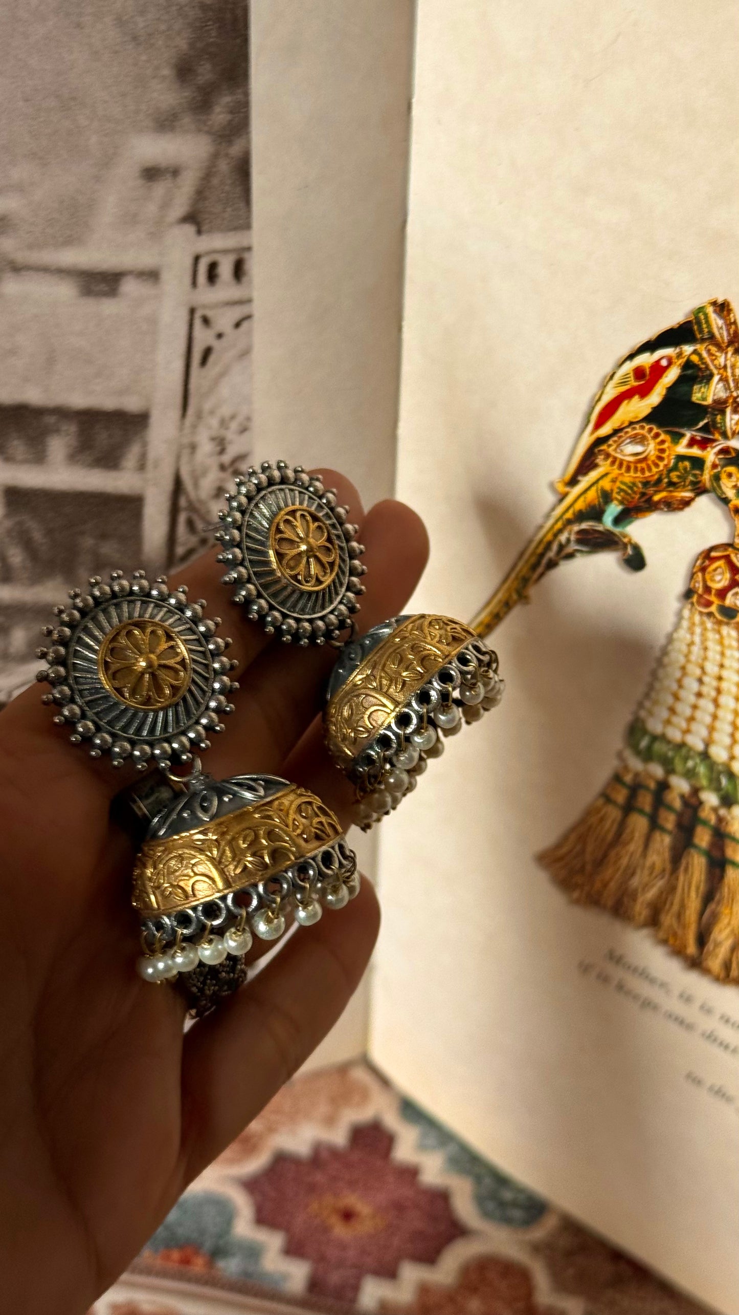 Khasi floral tribal earrings