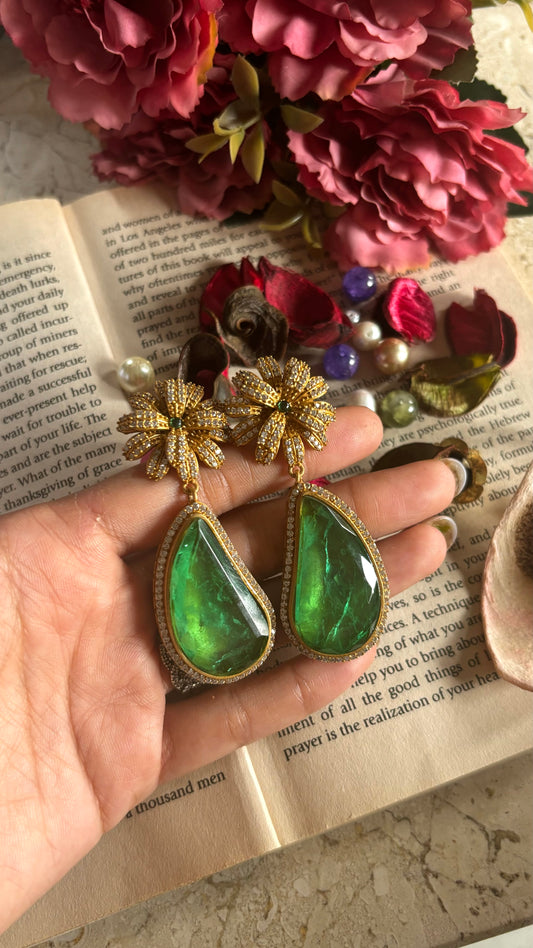 Emerald danglers