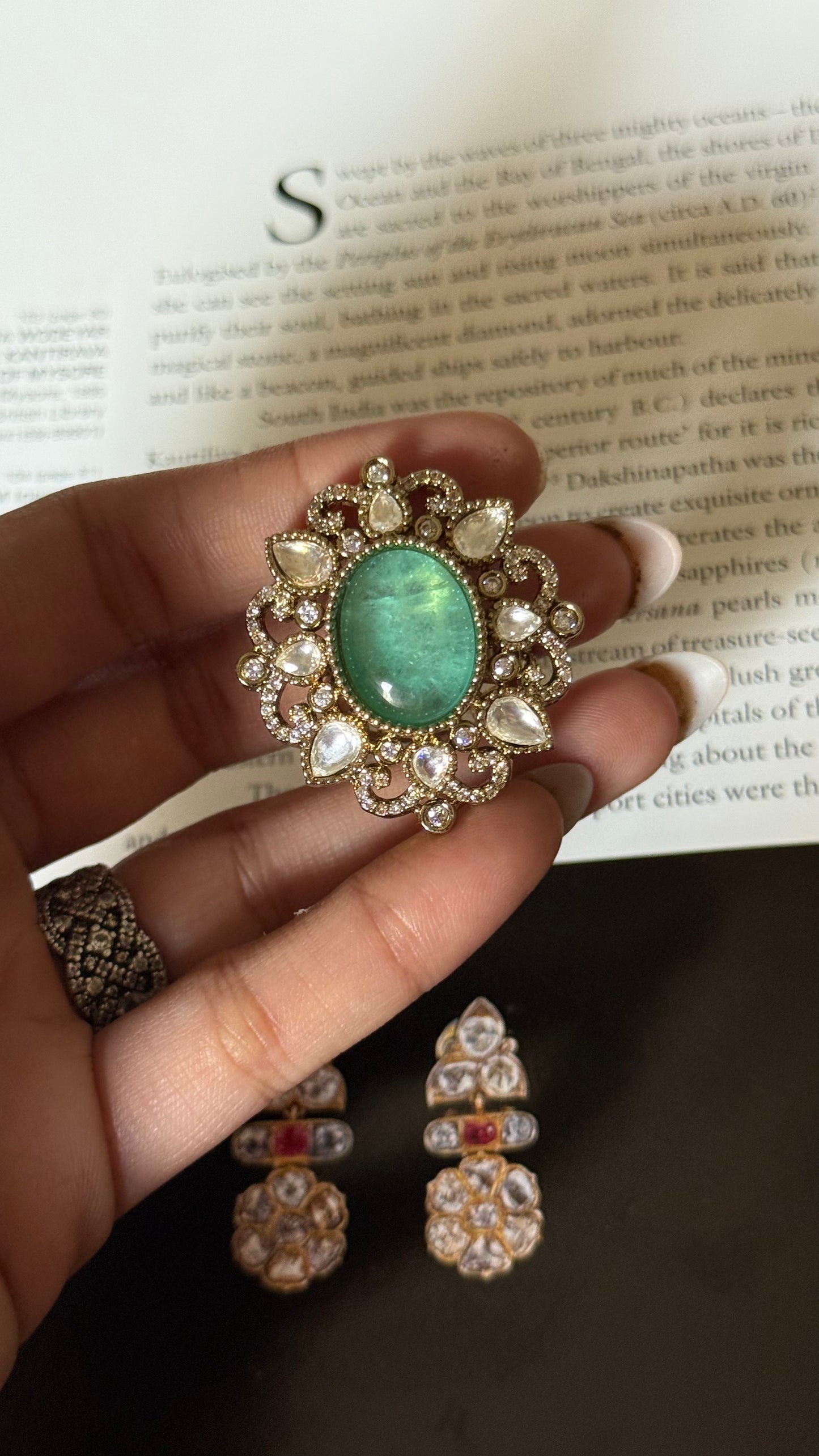 Mint doublet adjustable ring