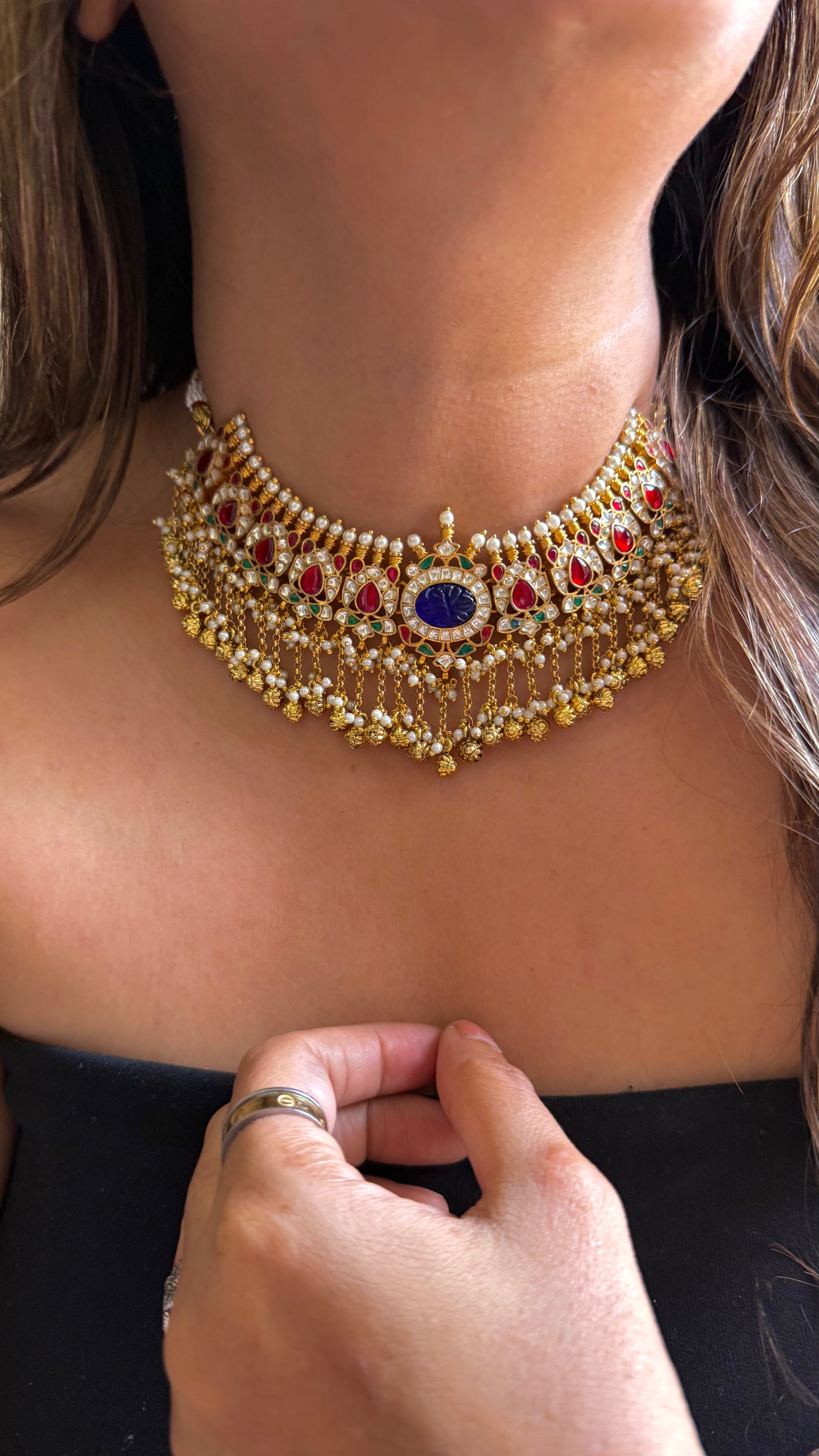 Real Pachi handmade carving choker