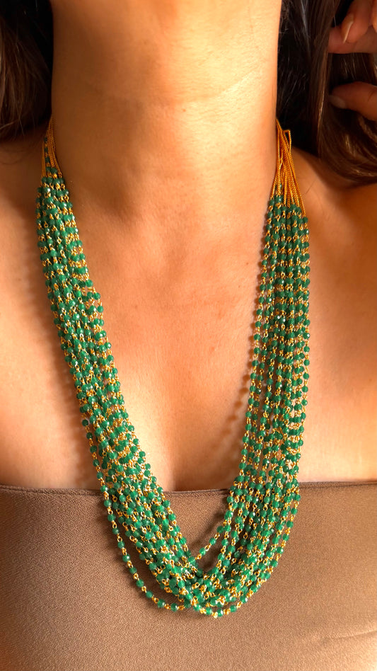 Multiple layer emerald string