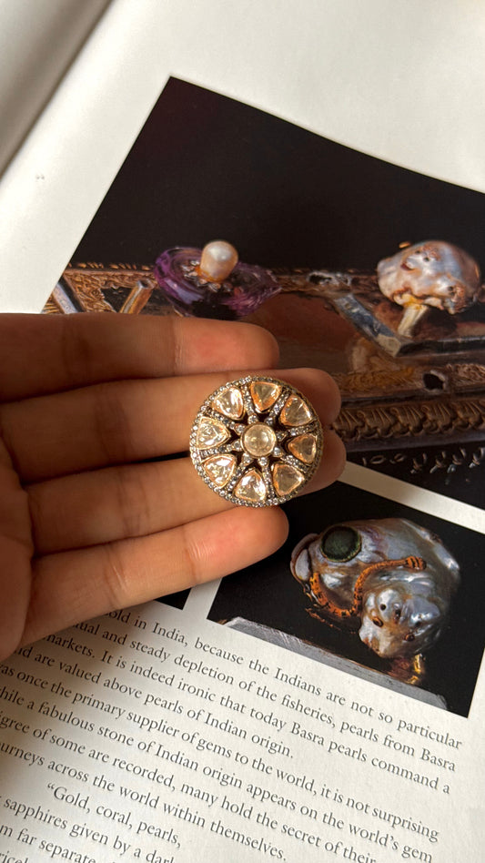 Peeli polki Victorian ring
