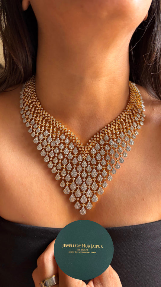 Gj polish regal cz diamond Necklace