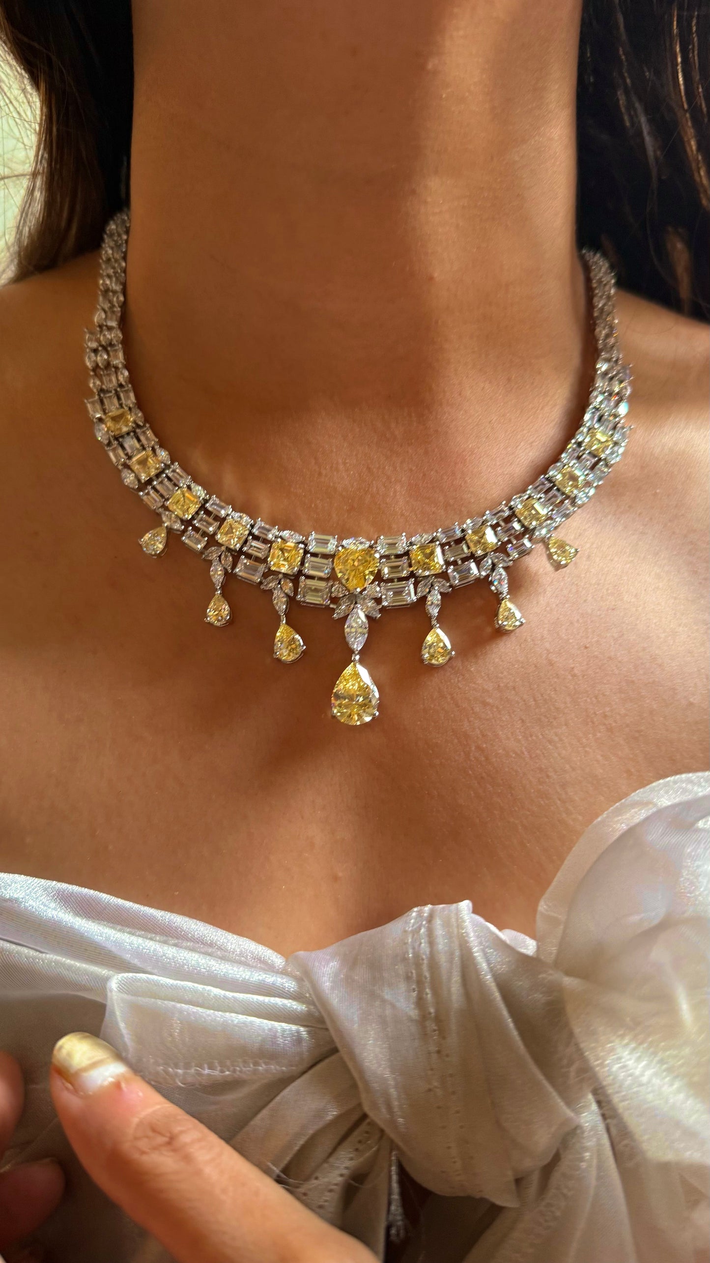 Ruby doublet with Rani pink choker set