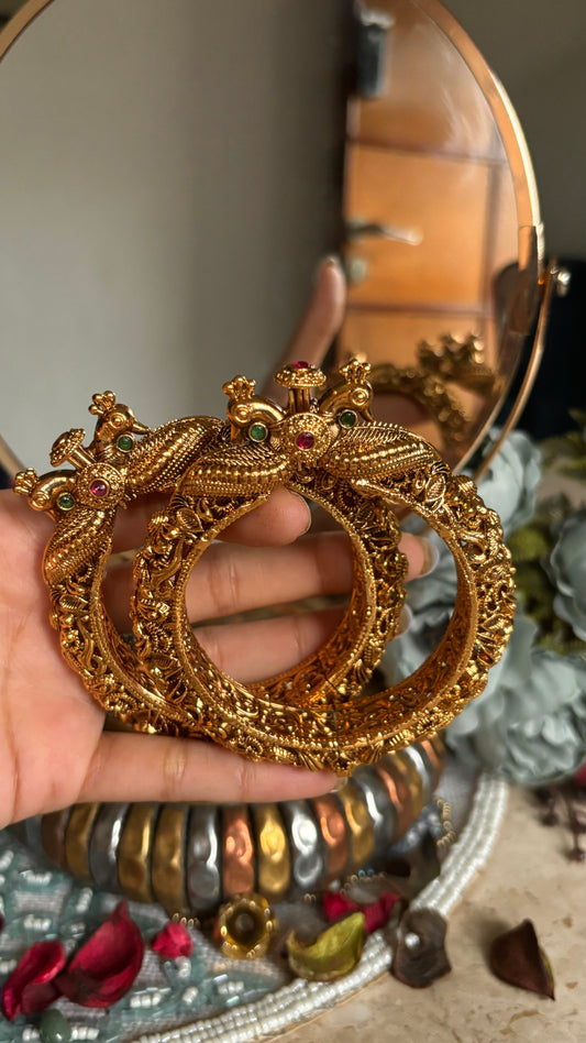 Rajwada peacock bangles