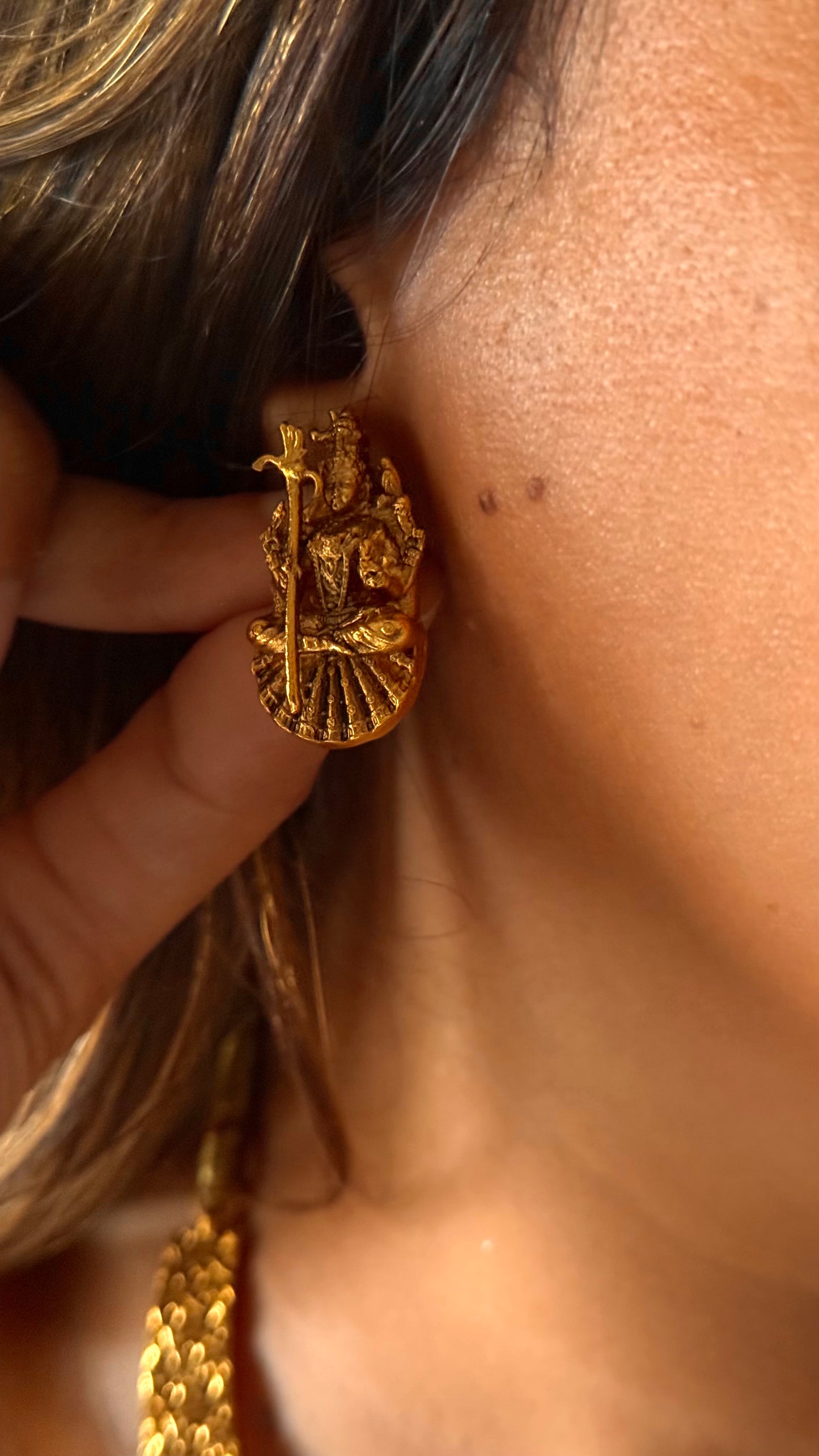 Lord rama nakashi gold statement Necklace
