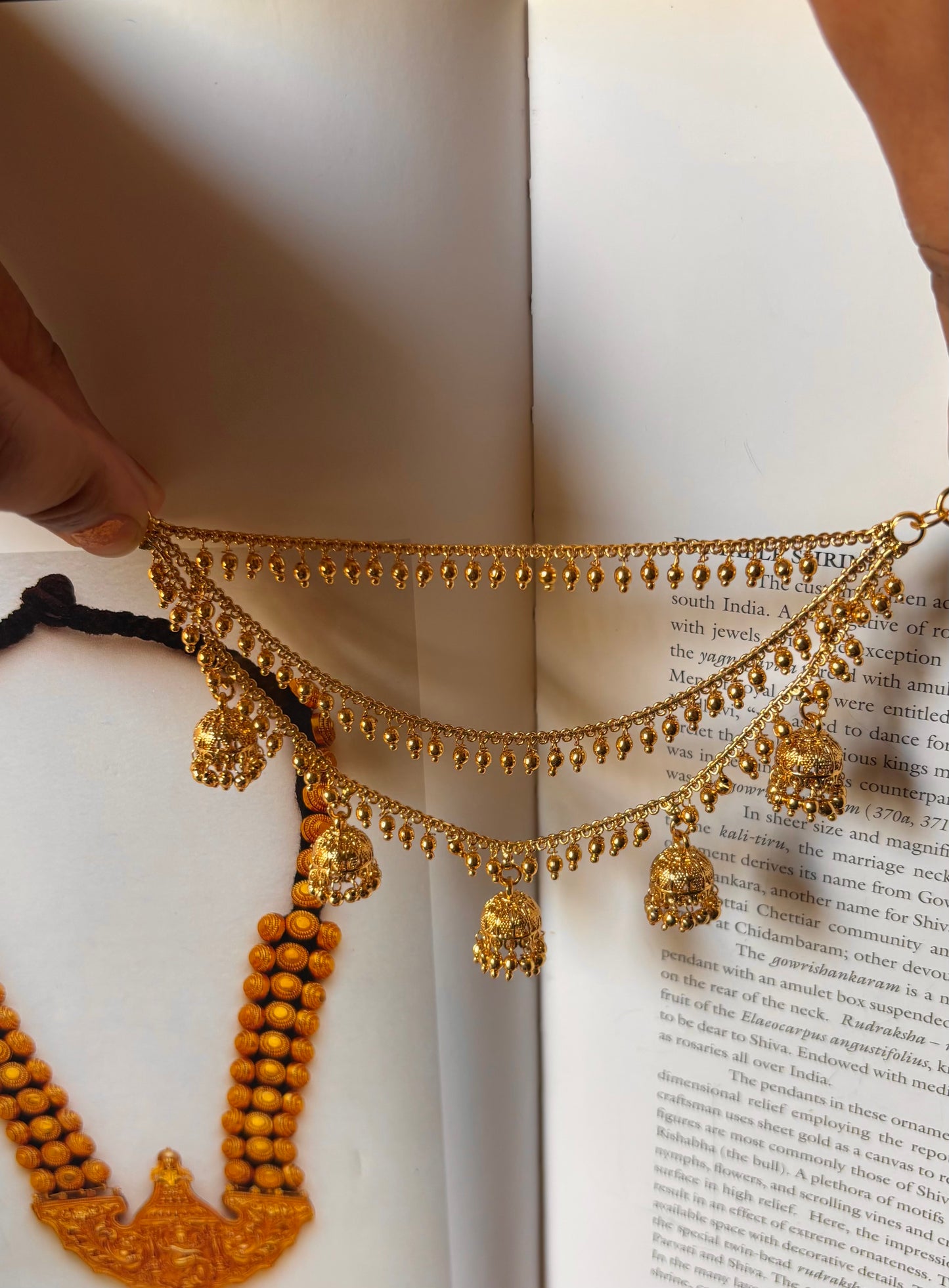 3 layer Jhumki detailing kaanchain
